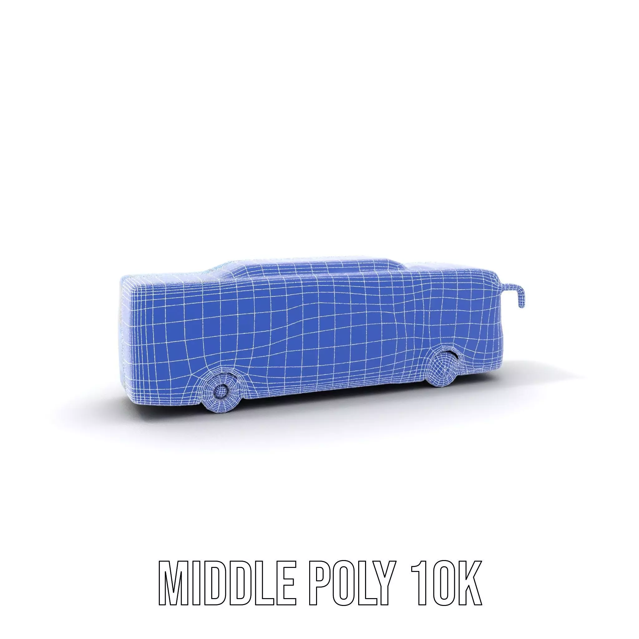 Blue Urban Bus model pack Low-poly 3D model_21