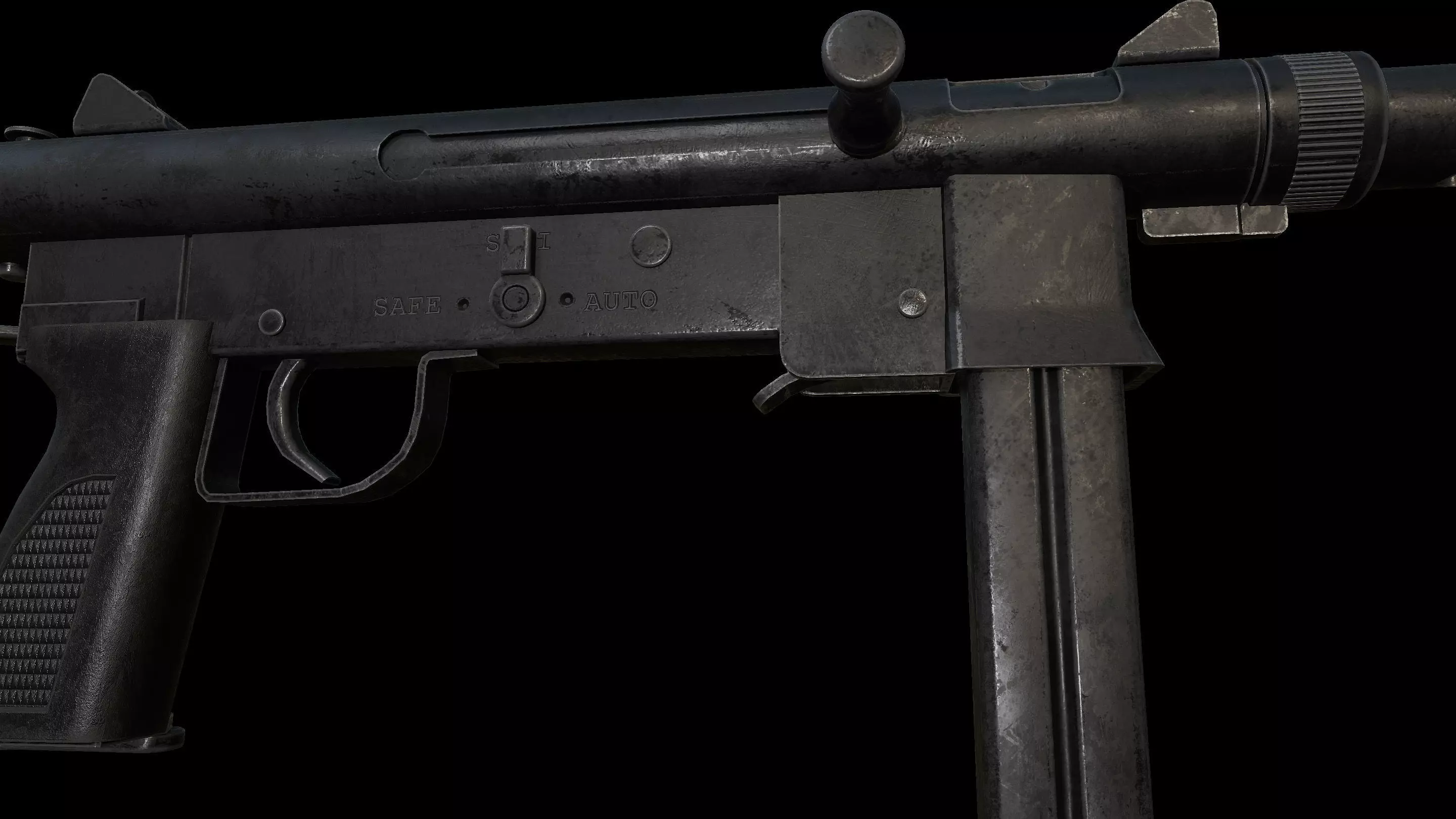 Smith and Wesson M76 Low-poly 3D model_7