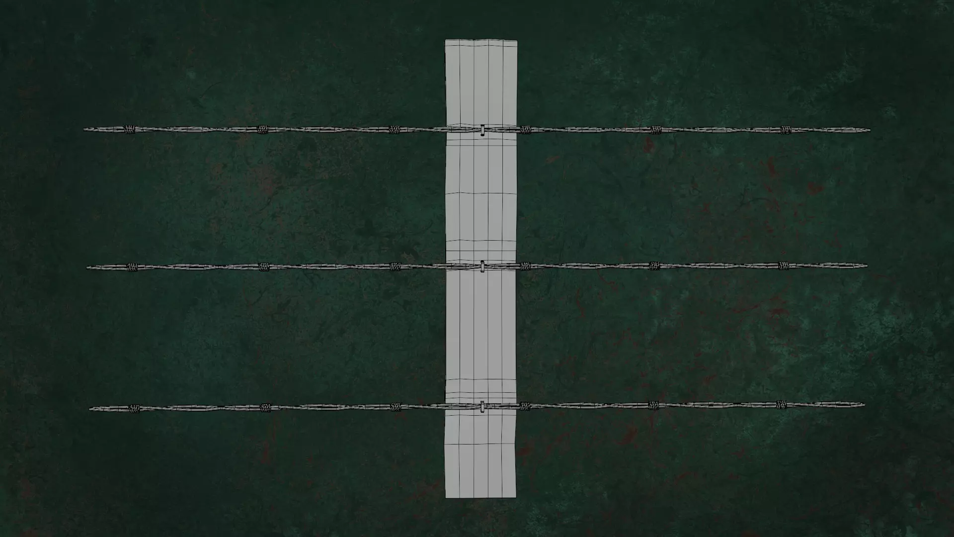 Military FencesWireB Series Metal Fortress Obstacle- N3P 3D model_21