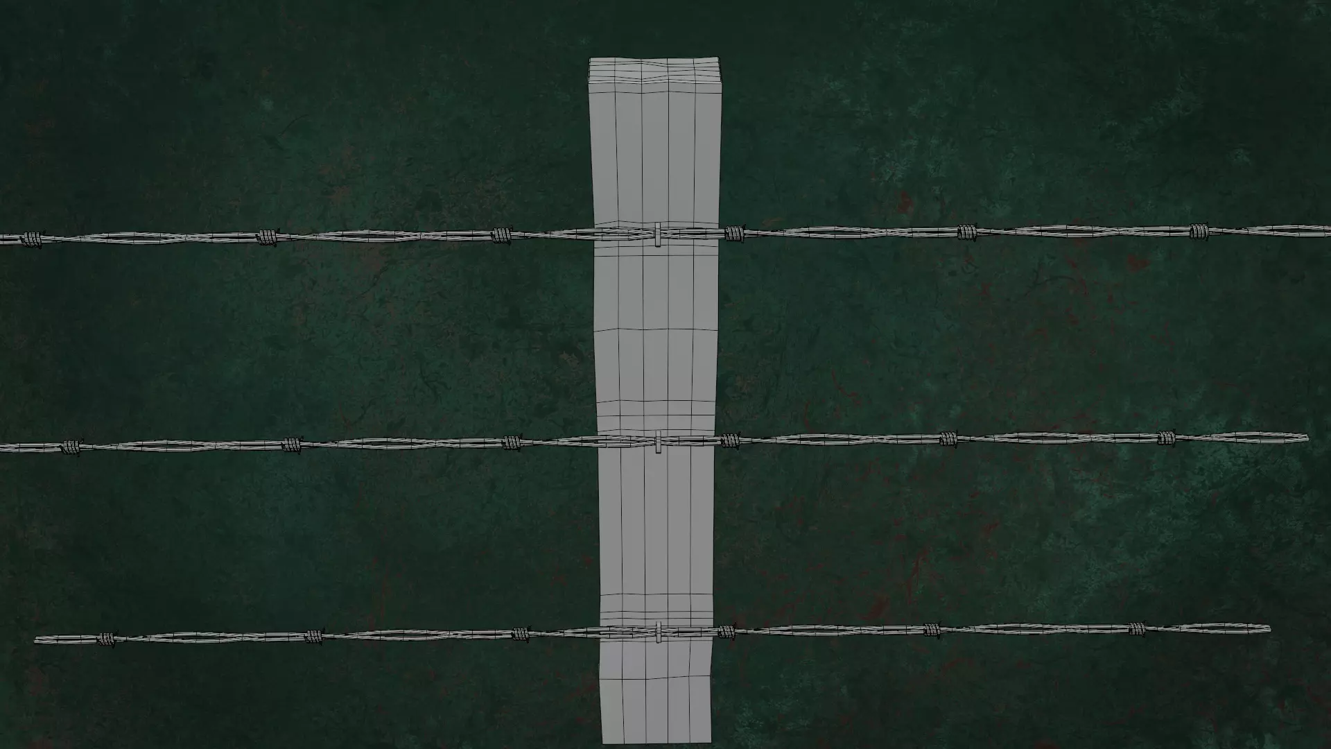 Military FencesWireB Series Metal Fortress Obstacle- N3P 3D model_26