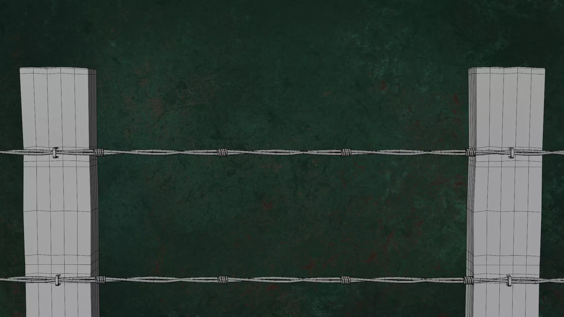 Military FencesWireB Series Metal Fortress Obstacle- N3P 3D model_24