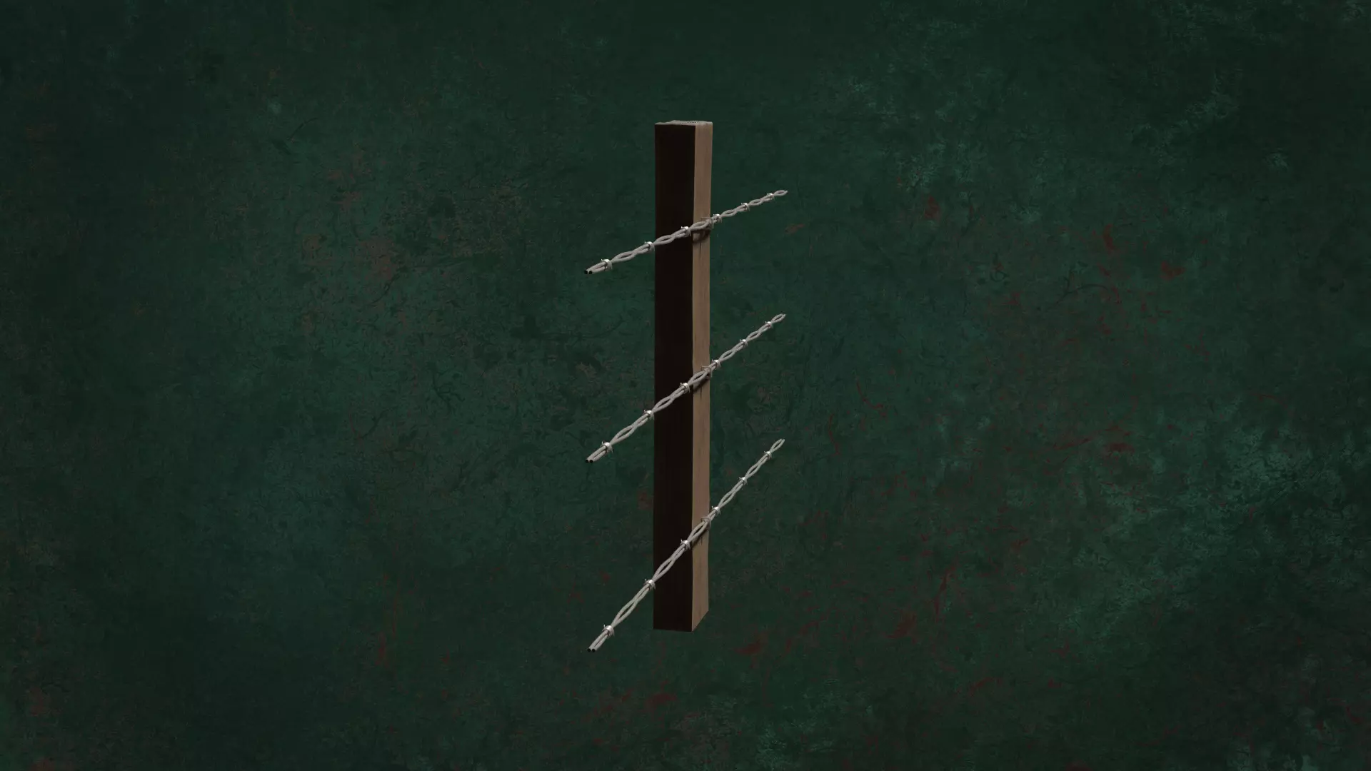 Military FencesWireB Series Metal Fortress Obstacle- N3P 3D model_2