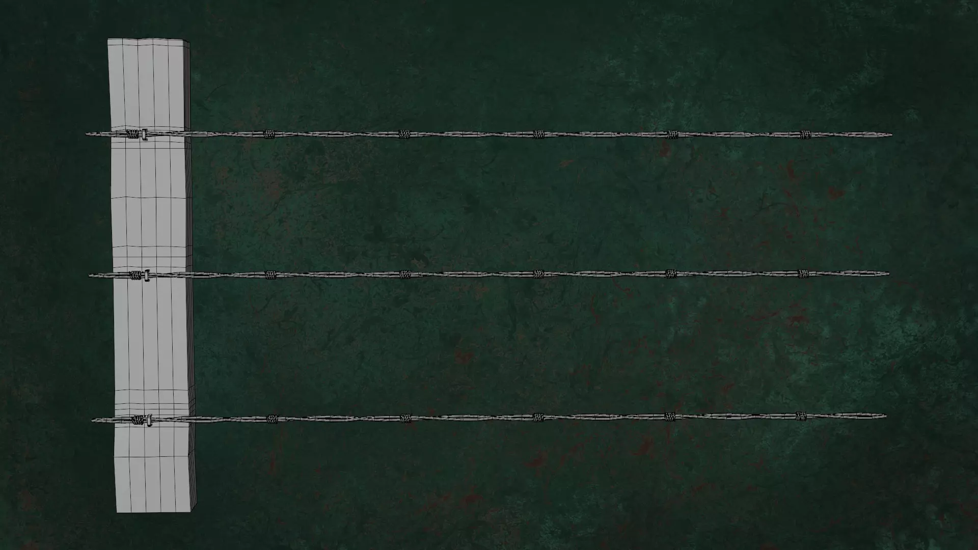 Military FencesWireB Series Metal Fortress Obstacle- N3P 3D model_23