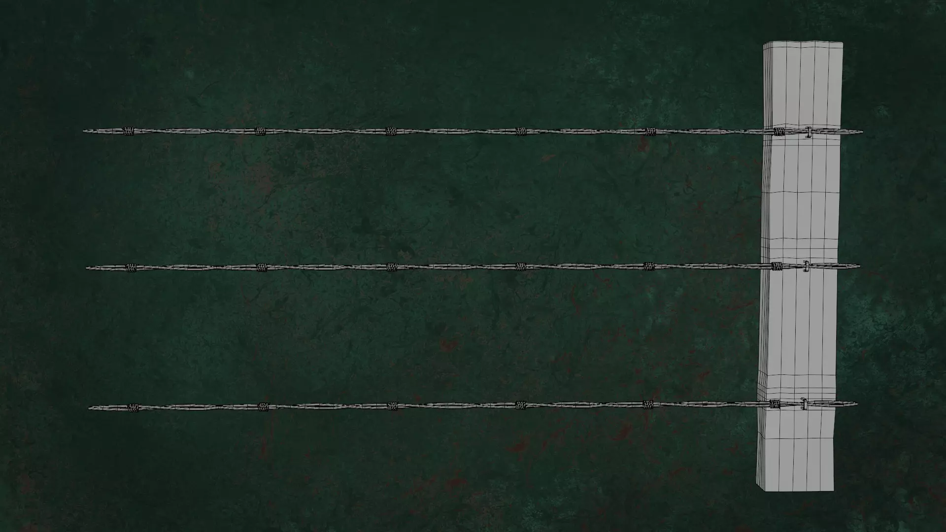 Military FencesWireB Series Metal Fortress Obstacle- N3P 3D model_22