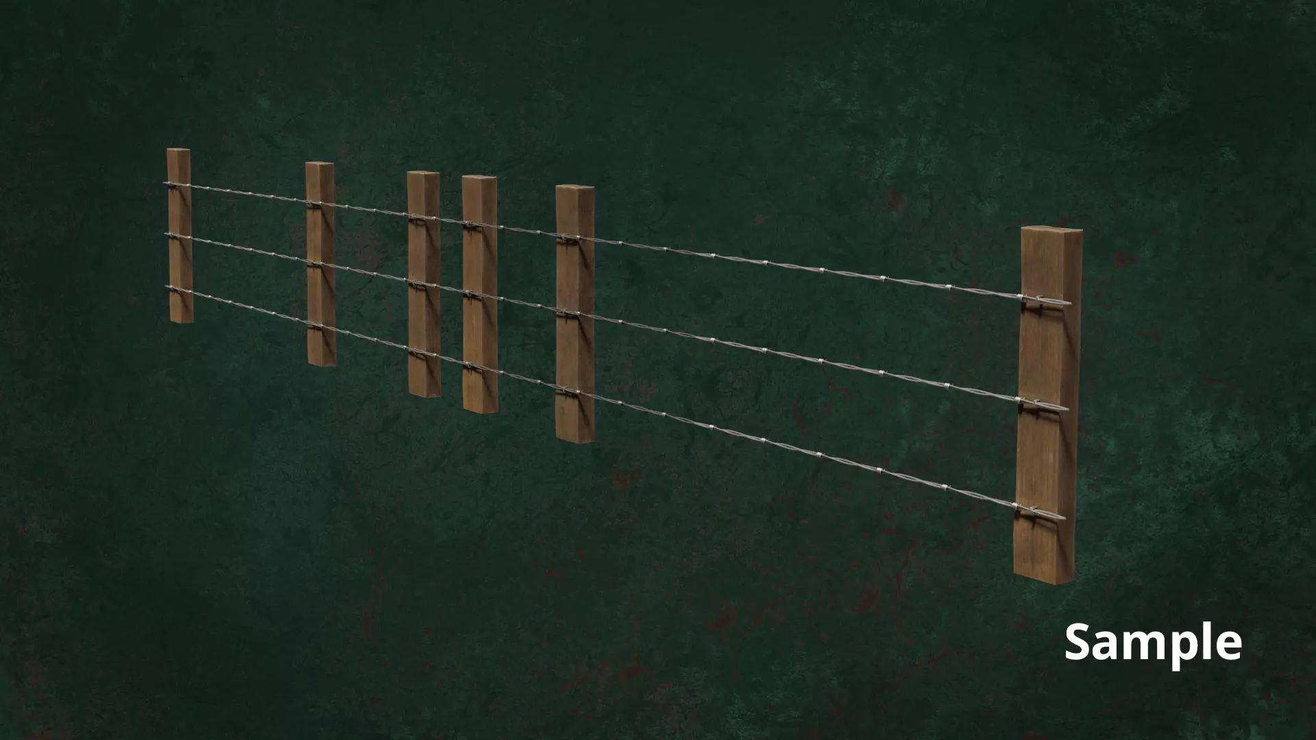 Military FencesWireB Series Metal Fortress Obstacle- N3P 3D model_15