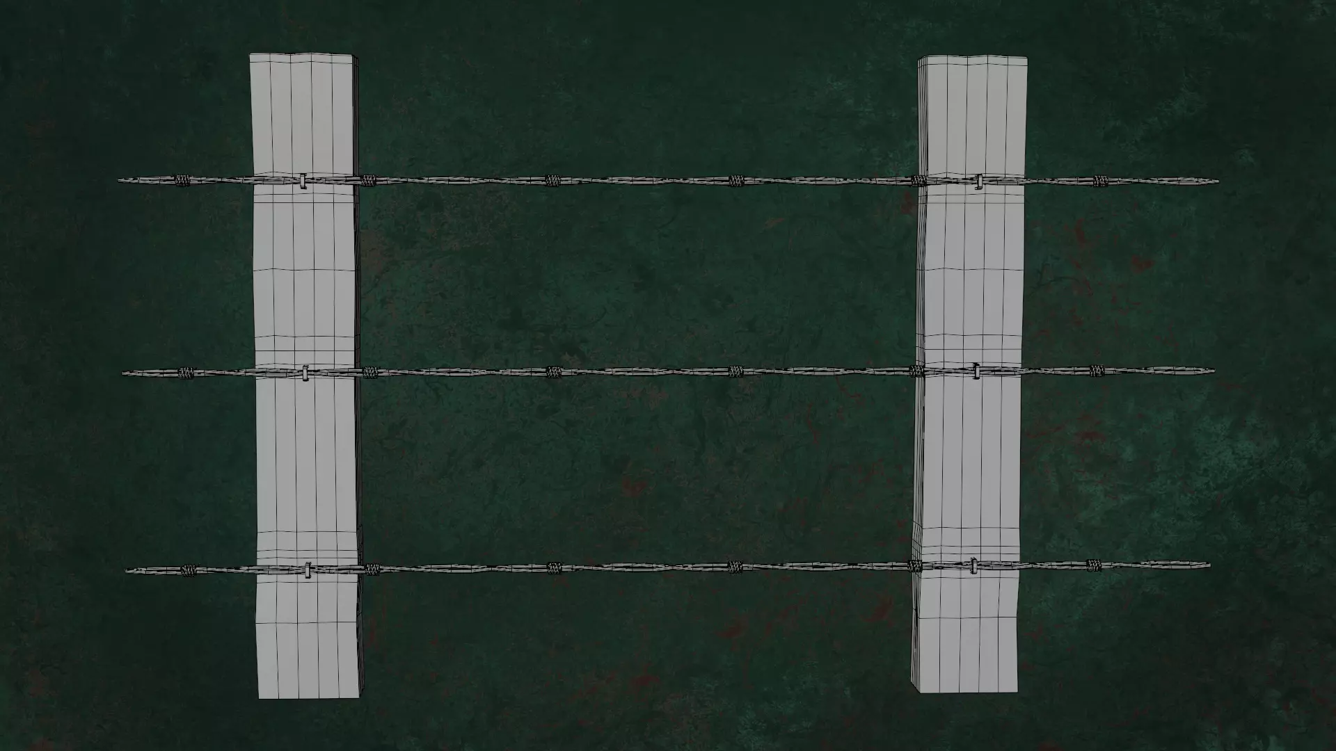 Military FencesWireB Series Metal Fortress Obstacle- N3P 3D model_20