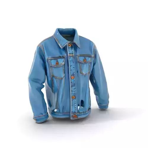 Classic Denim Jacket model pack Low-poly 3D model