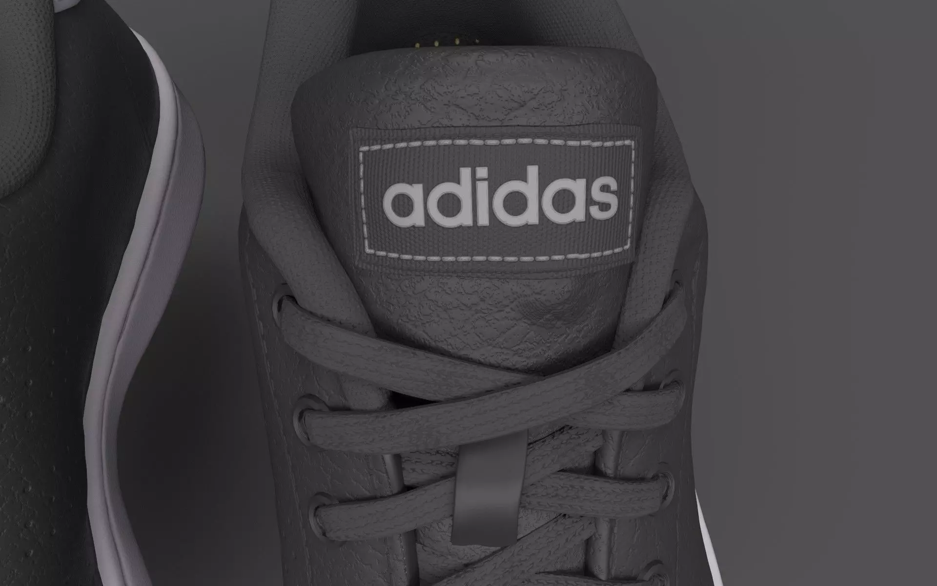 Casual shoe Low-poly 3D model_6