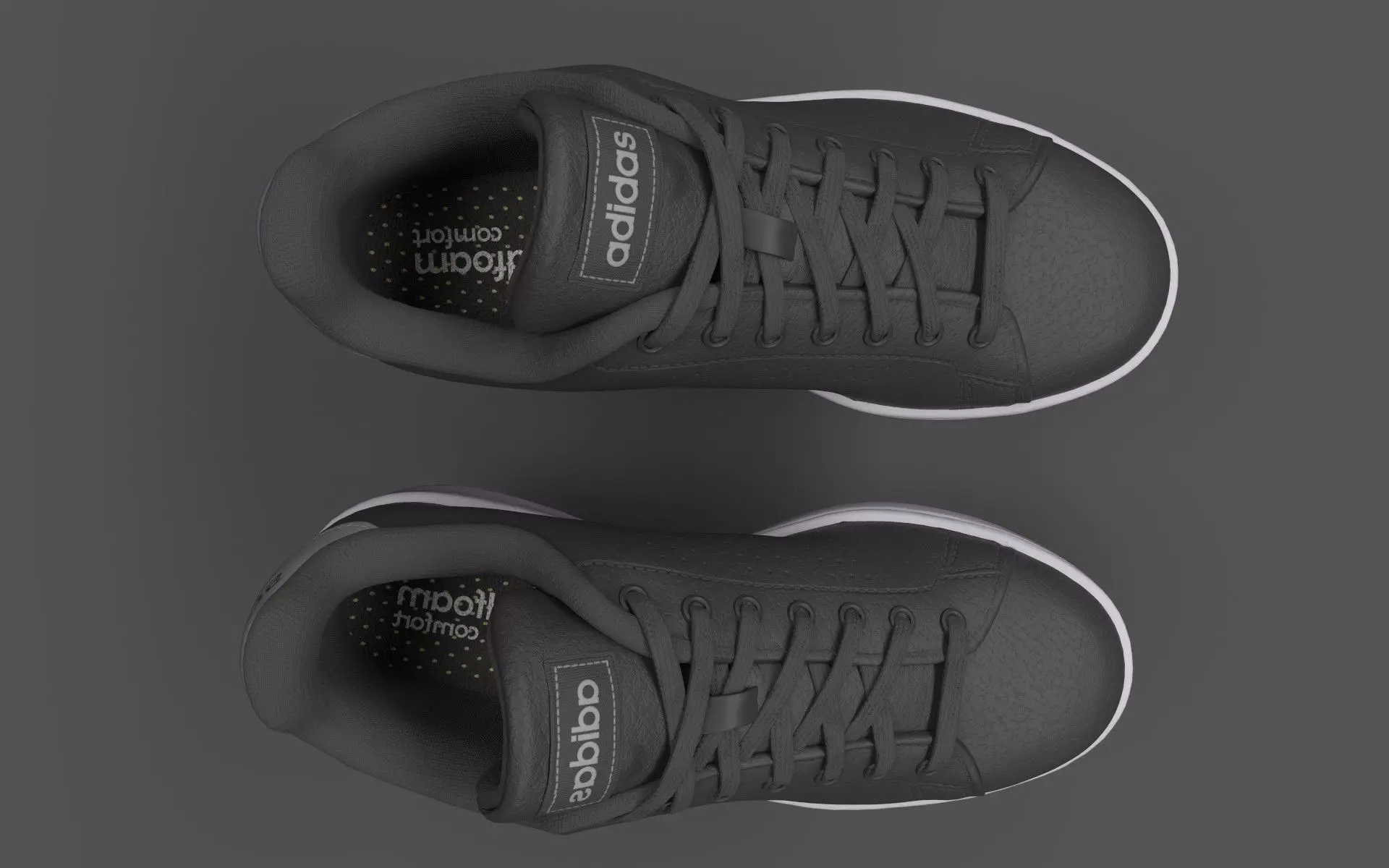 Casual shoe Low-poly 3D model_5