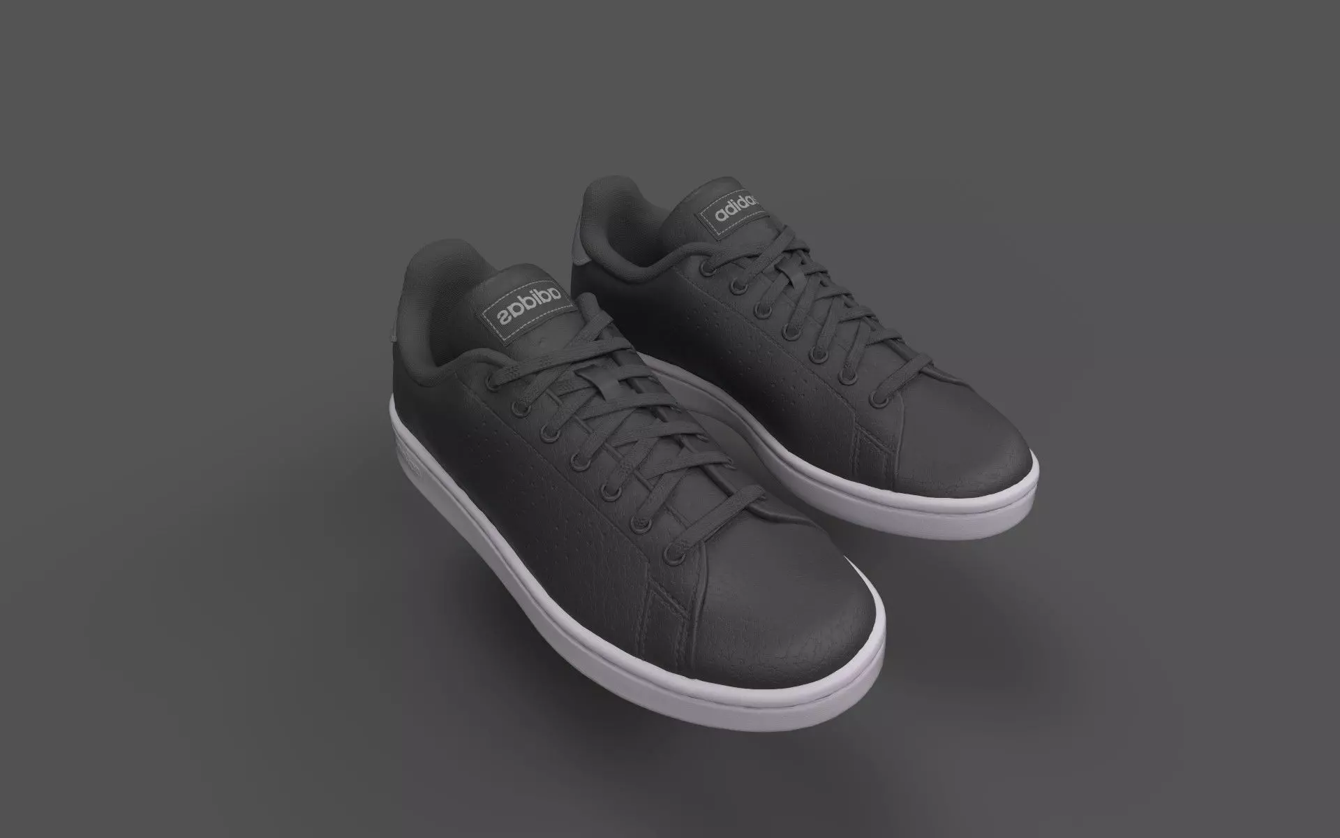 Casual shoe Low-poly 3D model_0