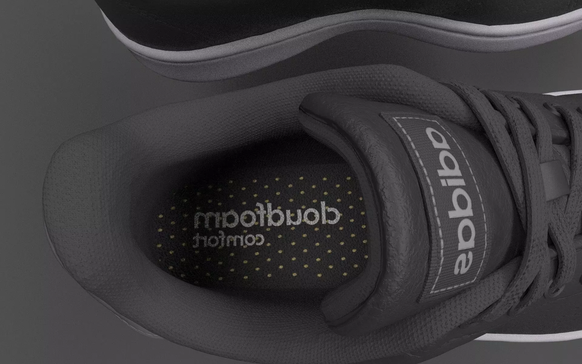 Casual shoe Low-poly 3D model_7