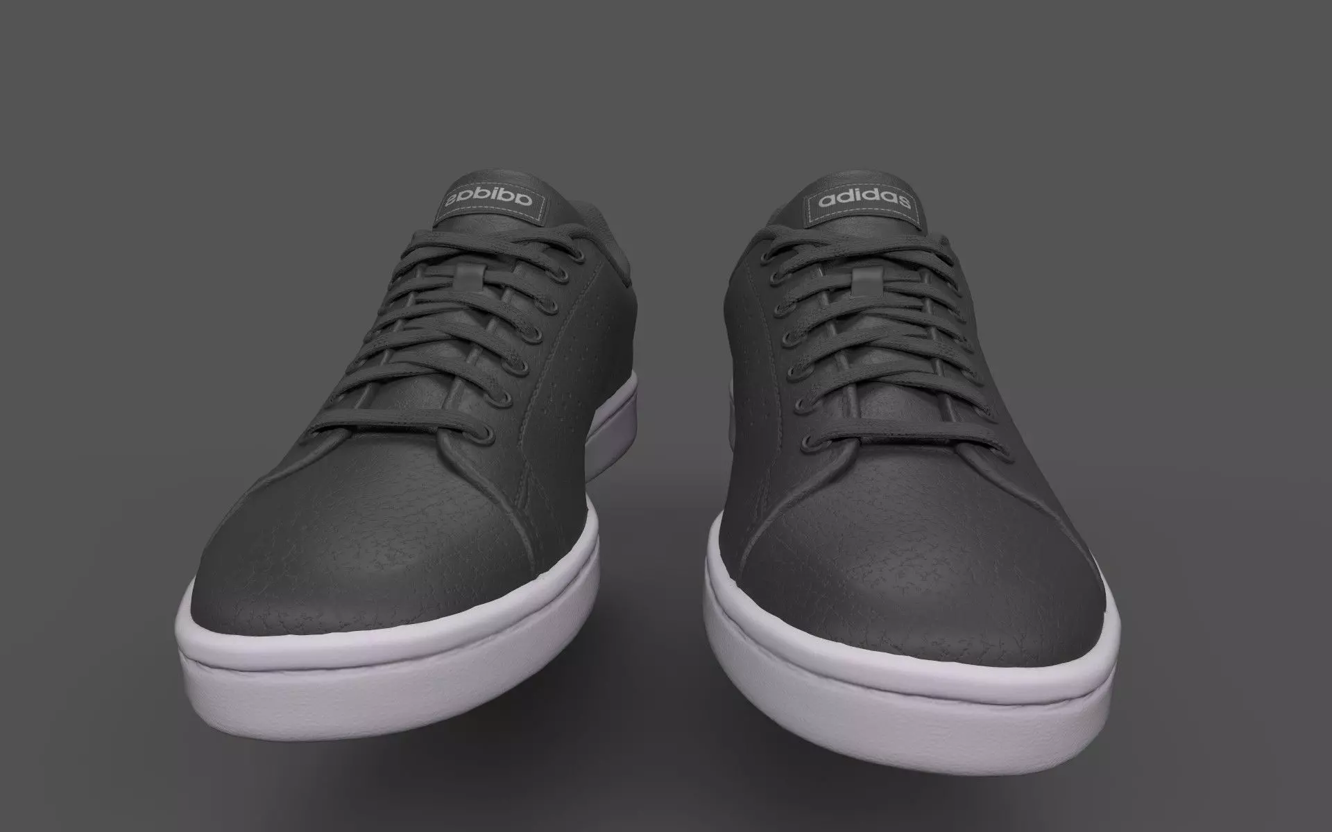 Casual shoe Low-poly 3D model_2