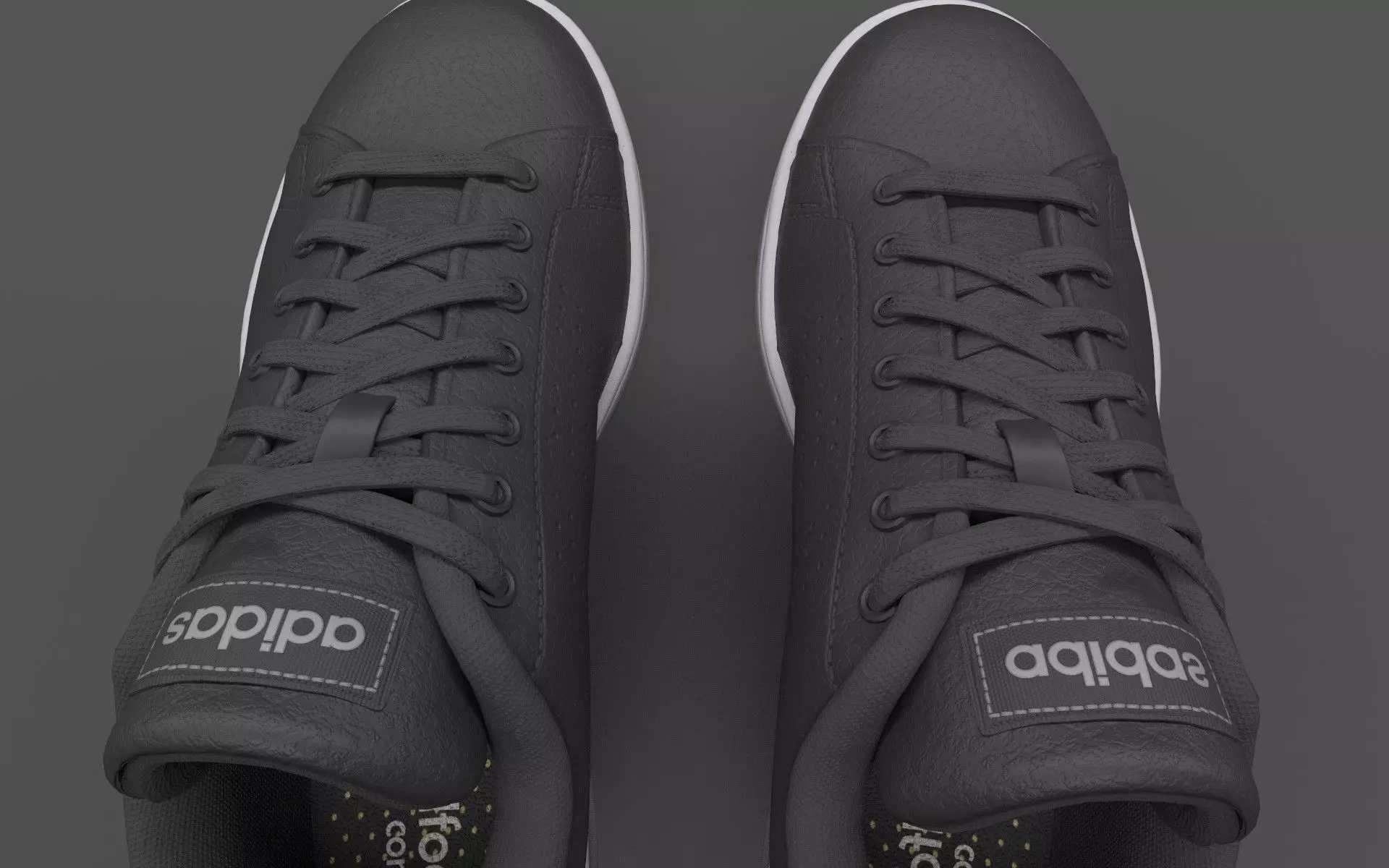 Casual shoe Low-poly 3D model_1