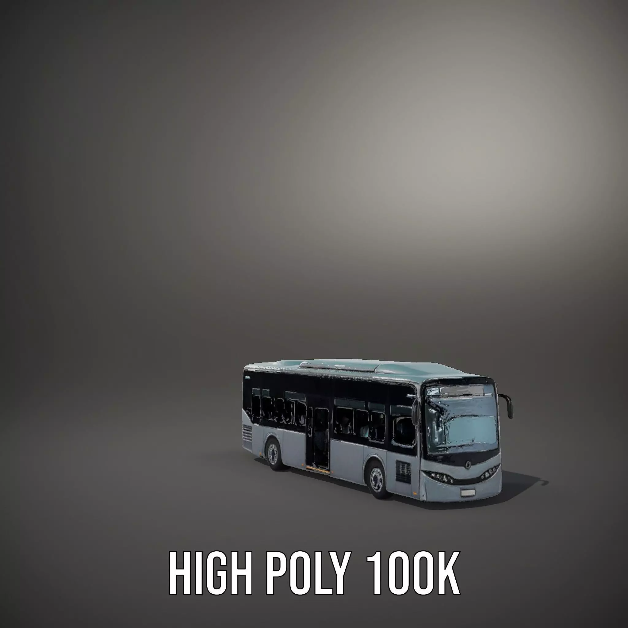 Sleek Urban Bus model pack Low-poly 3D model_8