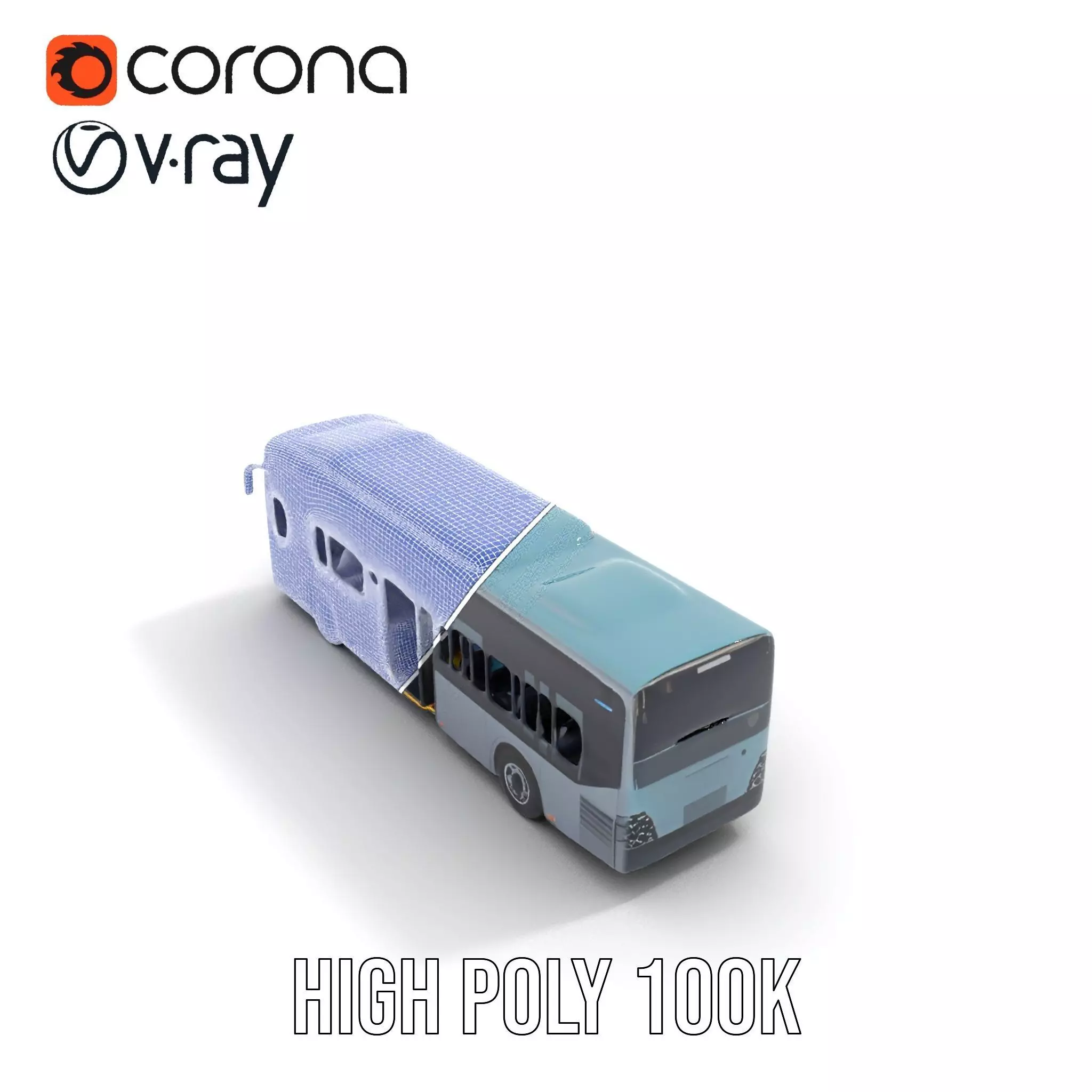 Sleek Urban Bus model pack Low-poly 3D model_17