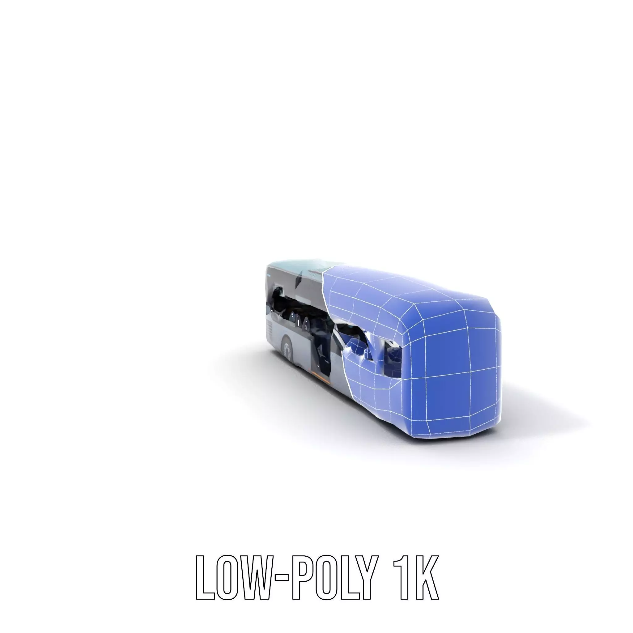 Sleek Urban Bus model pack Low-poly 3D model_16
