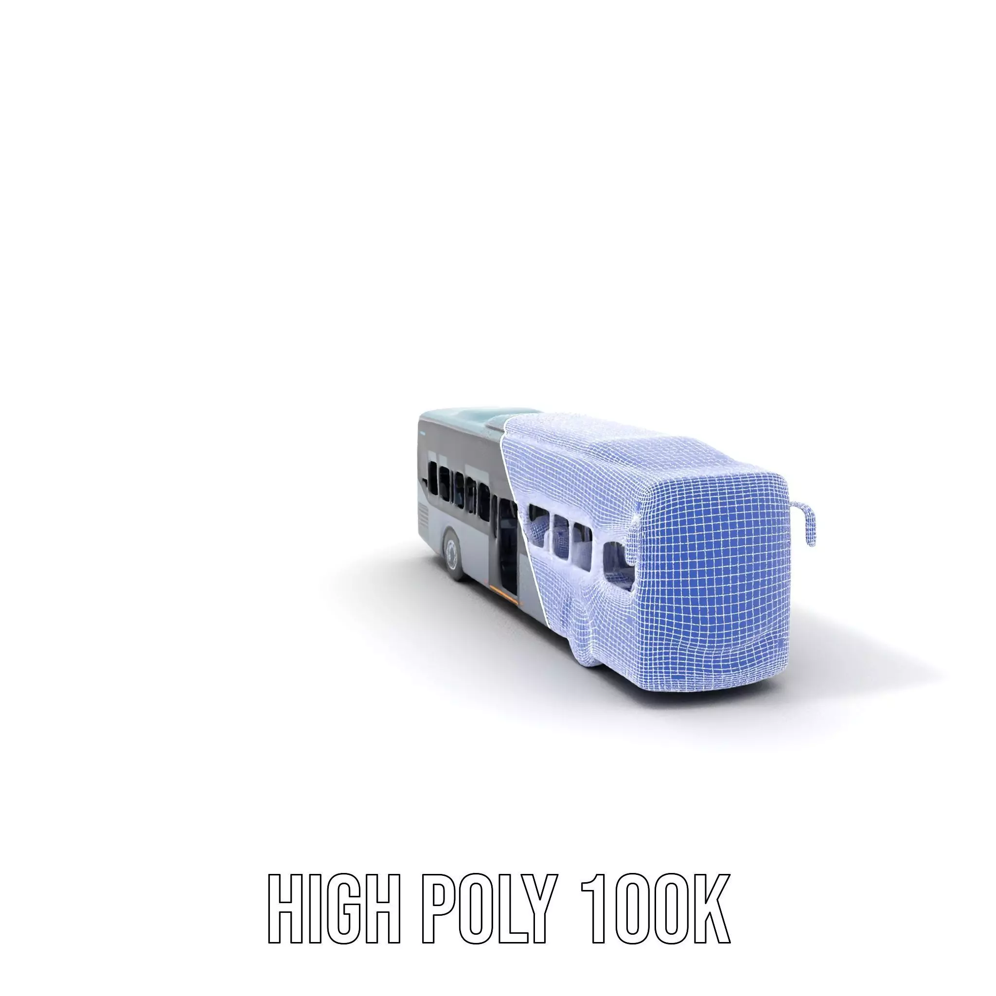 Sleek Urban Bus model pack Low-poly 3D model_4