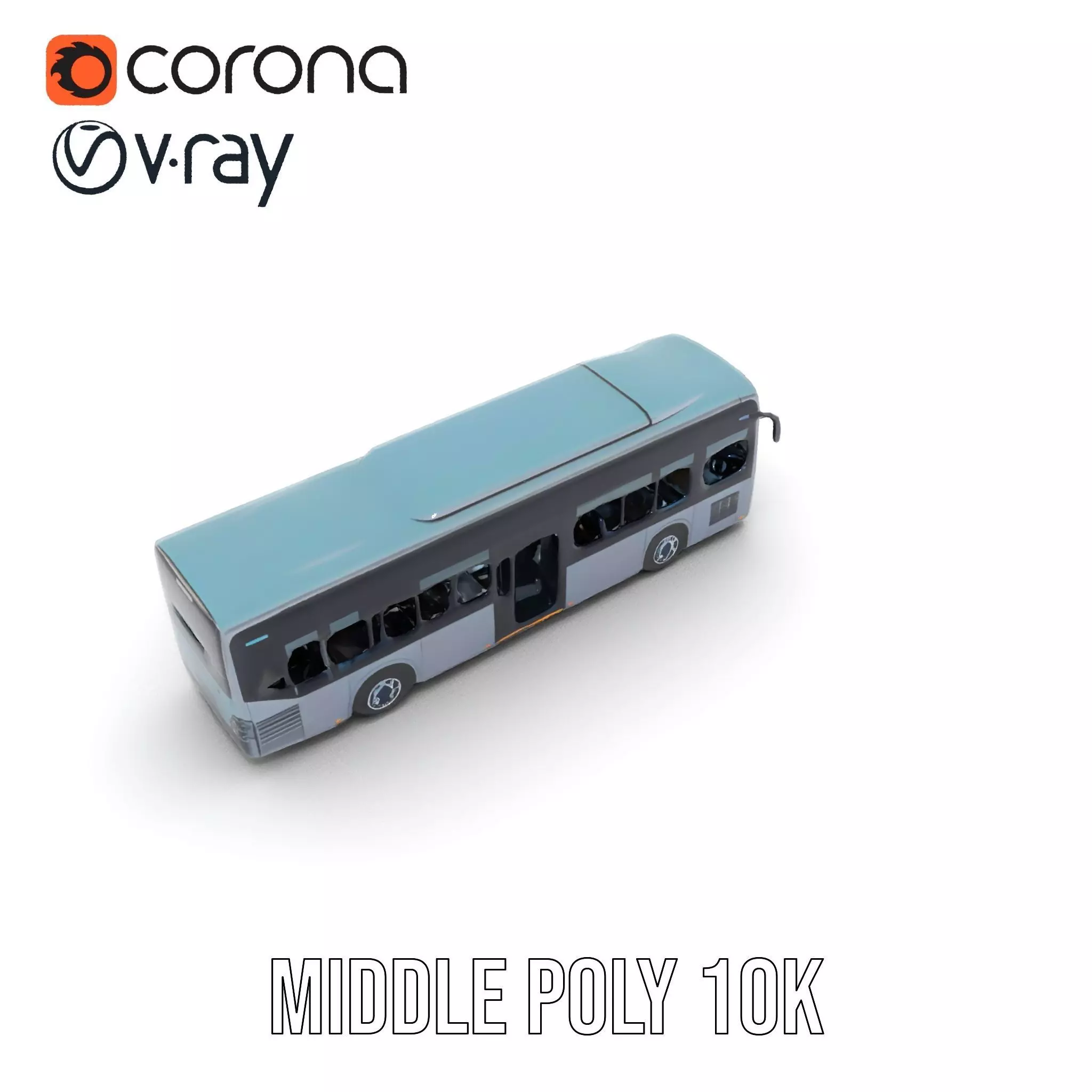 Sleek Urban Bus model pack Low-poly 3D model_13