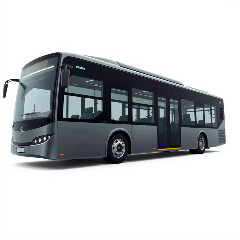 Sleek Urban Bus model pack Low-poly 3D model_2