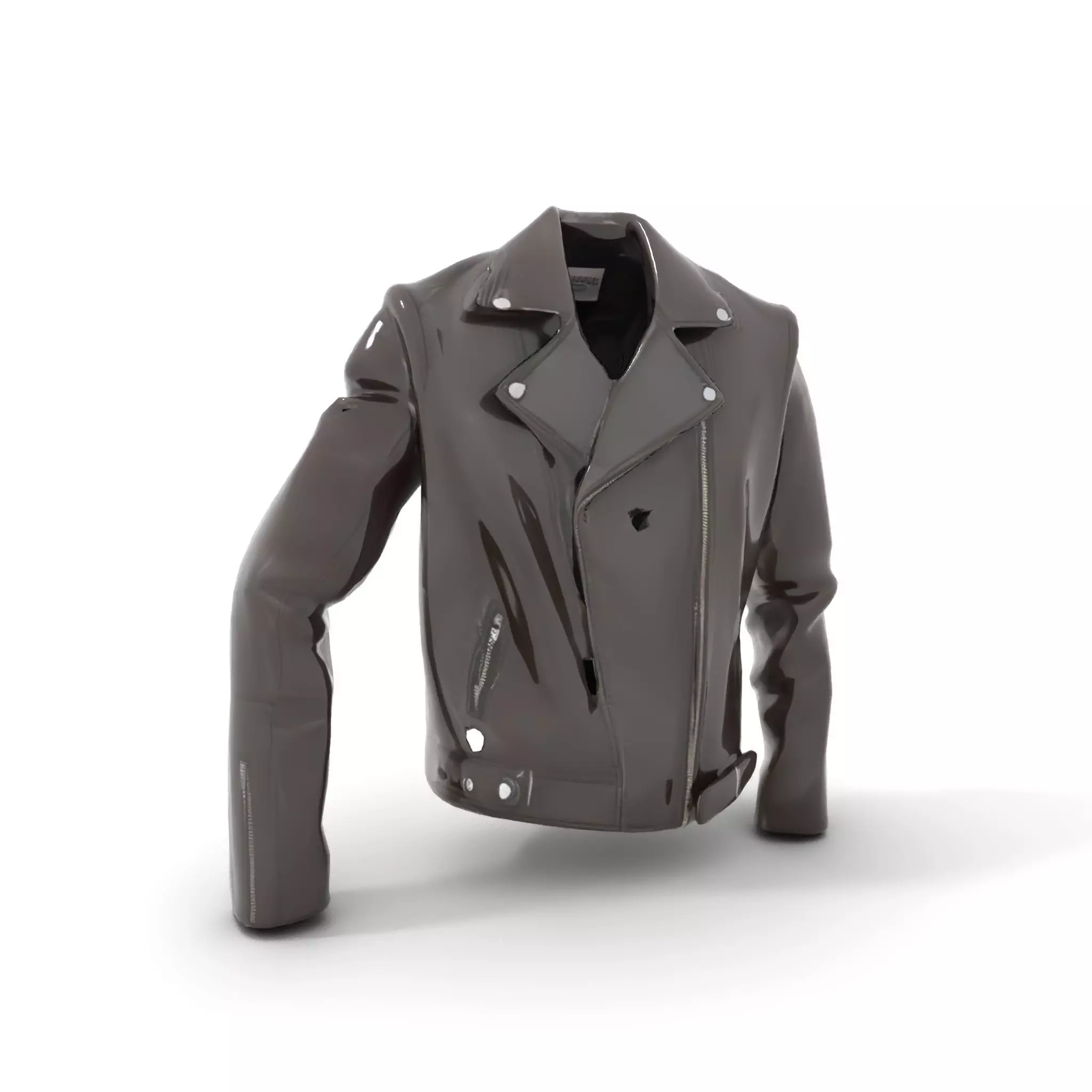 Classic Leather Jacket model pack Low-poly 3D model_6