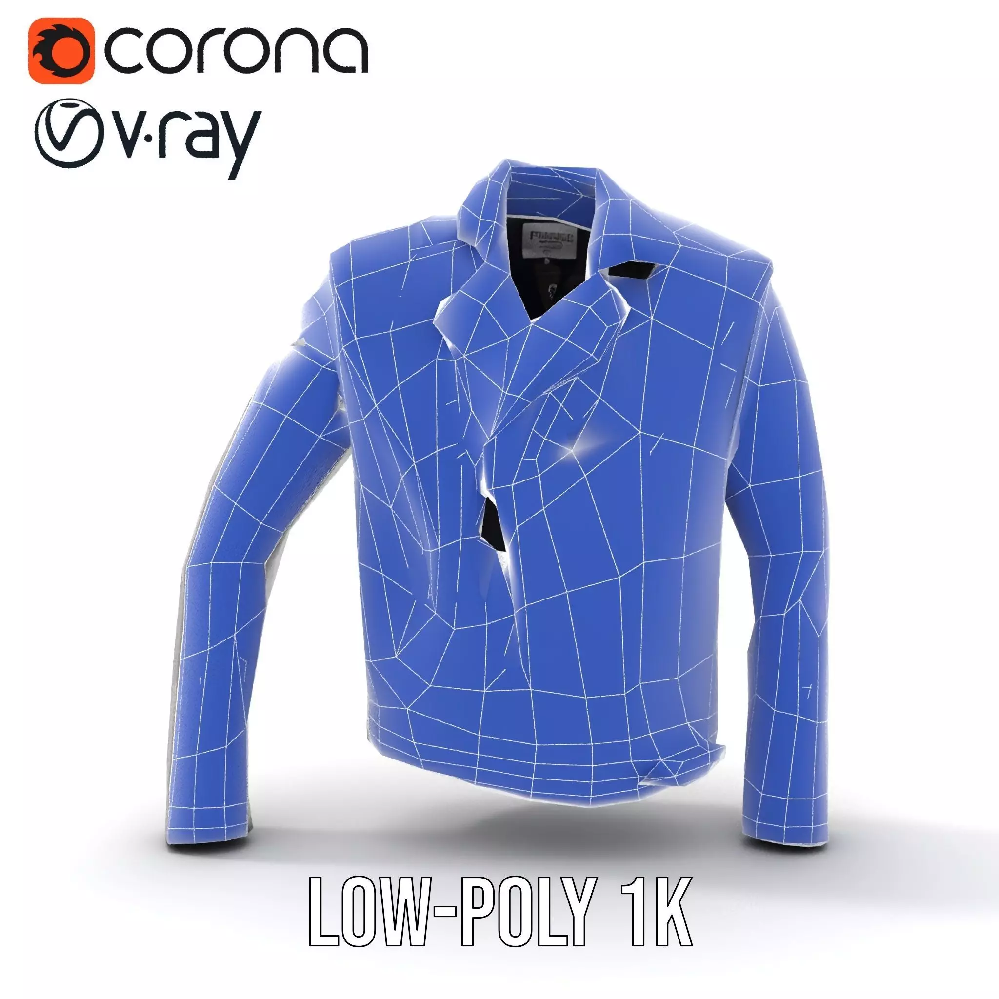 Classic Leather Jacket model pack Low-poly 3D model_28