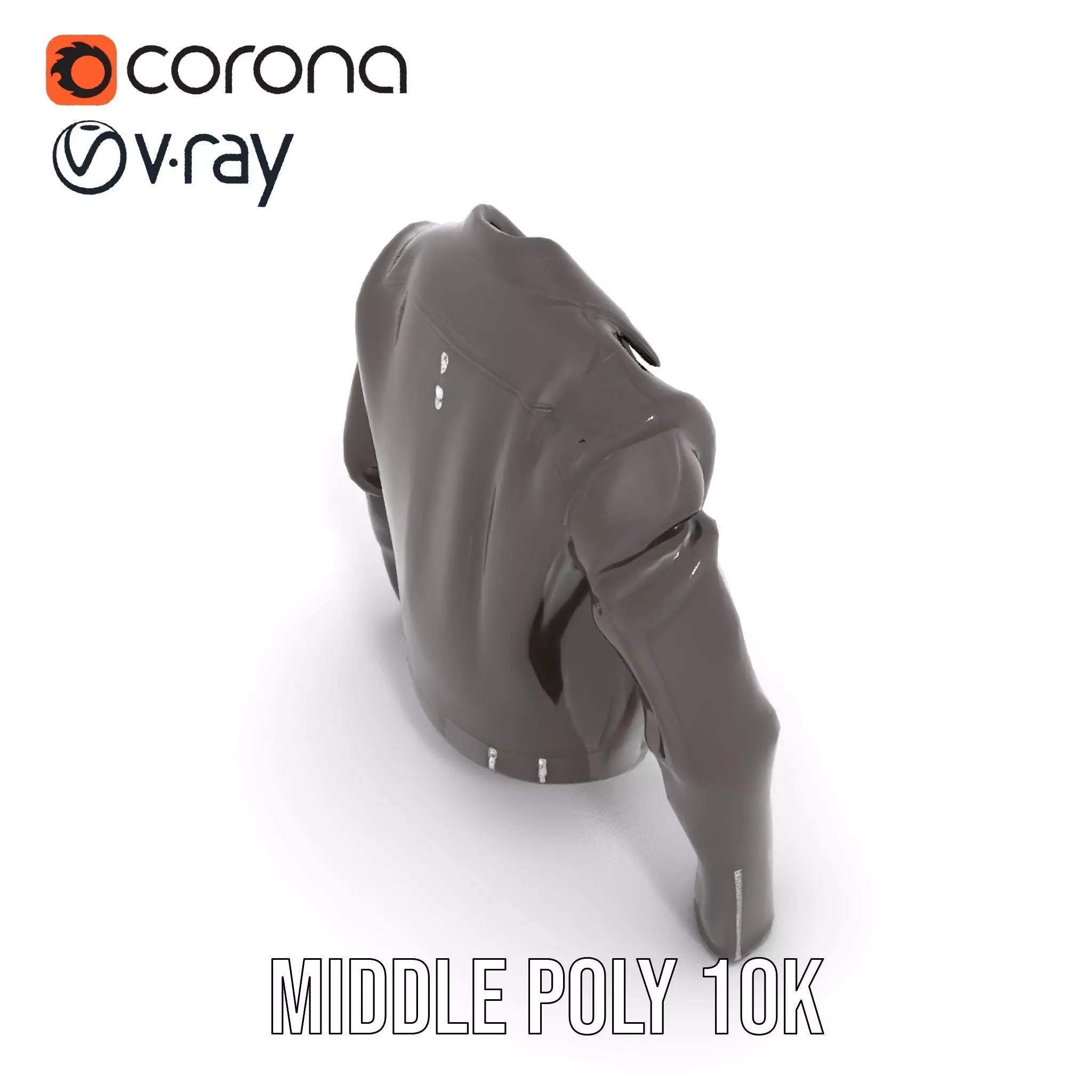 Classic Leather Jacket model pack Low-poly 3D model_13