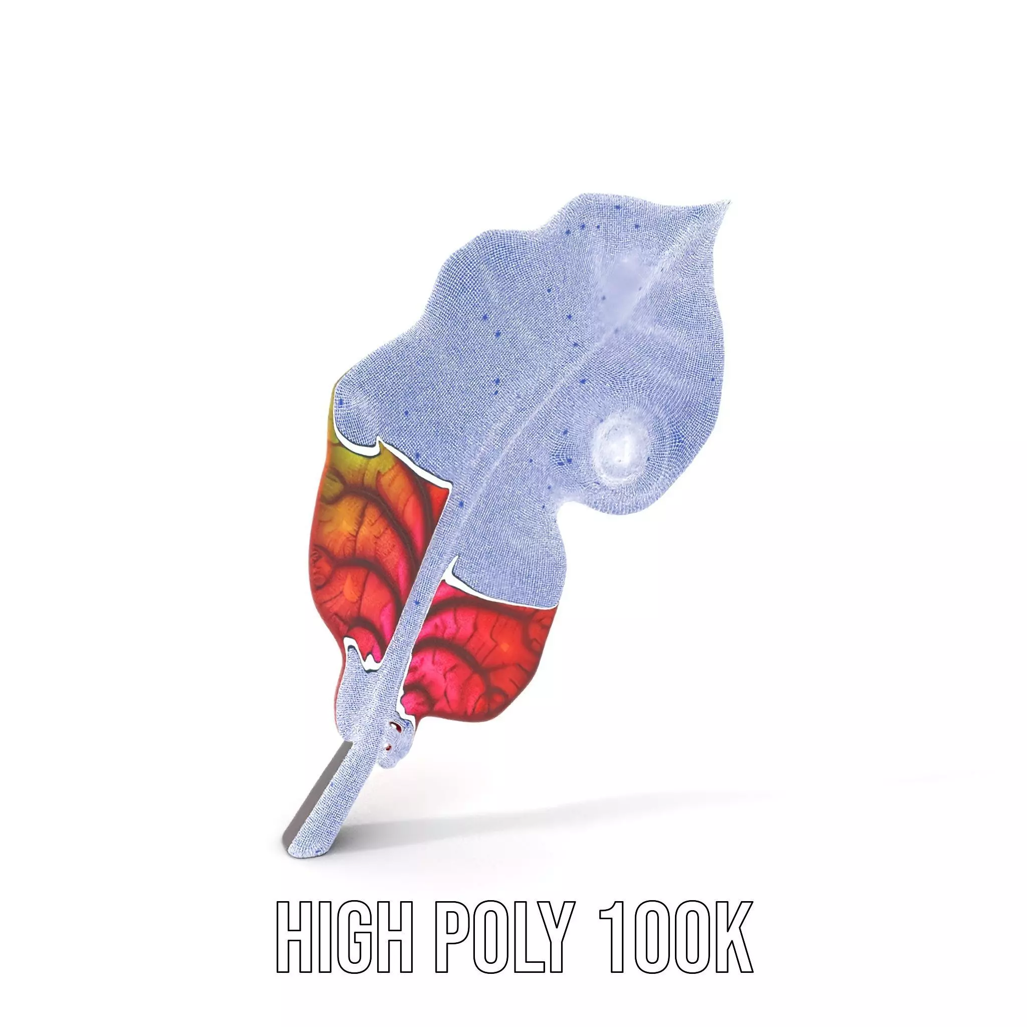 Vibrant Leaf Texture model pack Low-poly 3D model_5