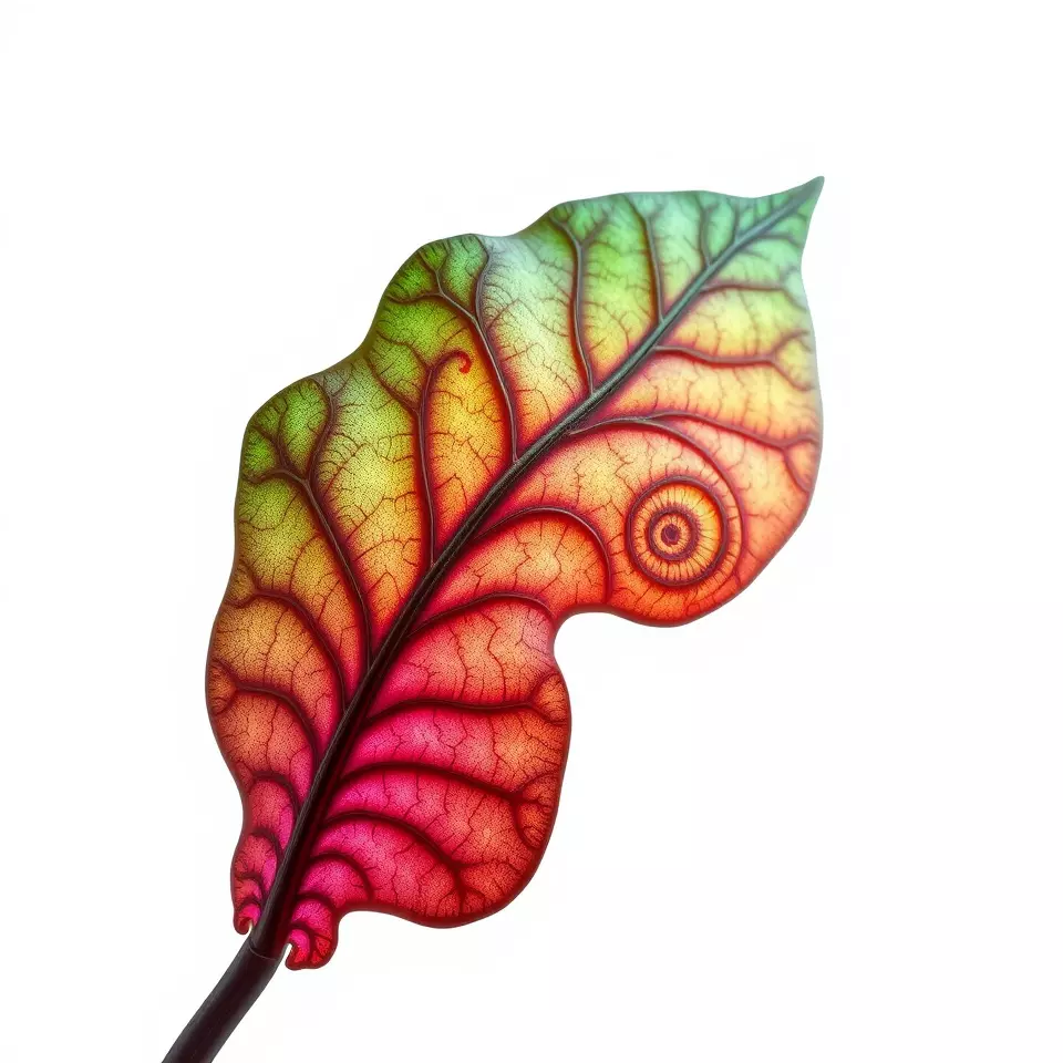 Vibrant Leaf Texture model pack Low-poly 3D model_3