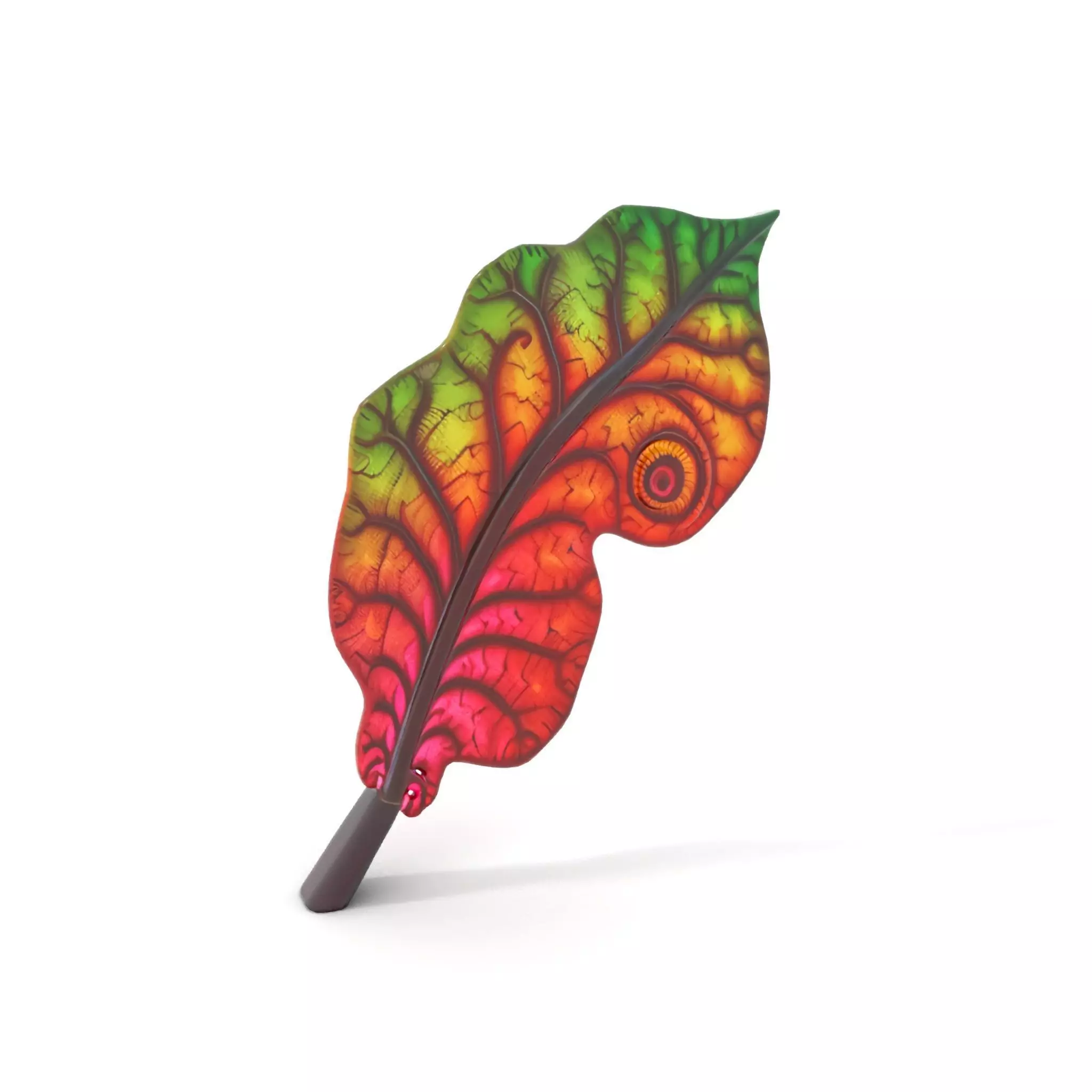 Vibrant Leaf Texture model pack Low-poly 3D model_7