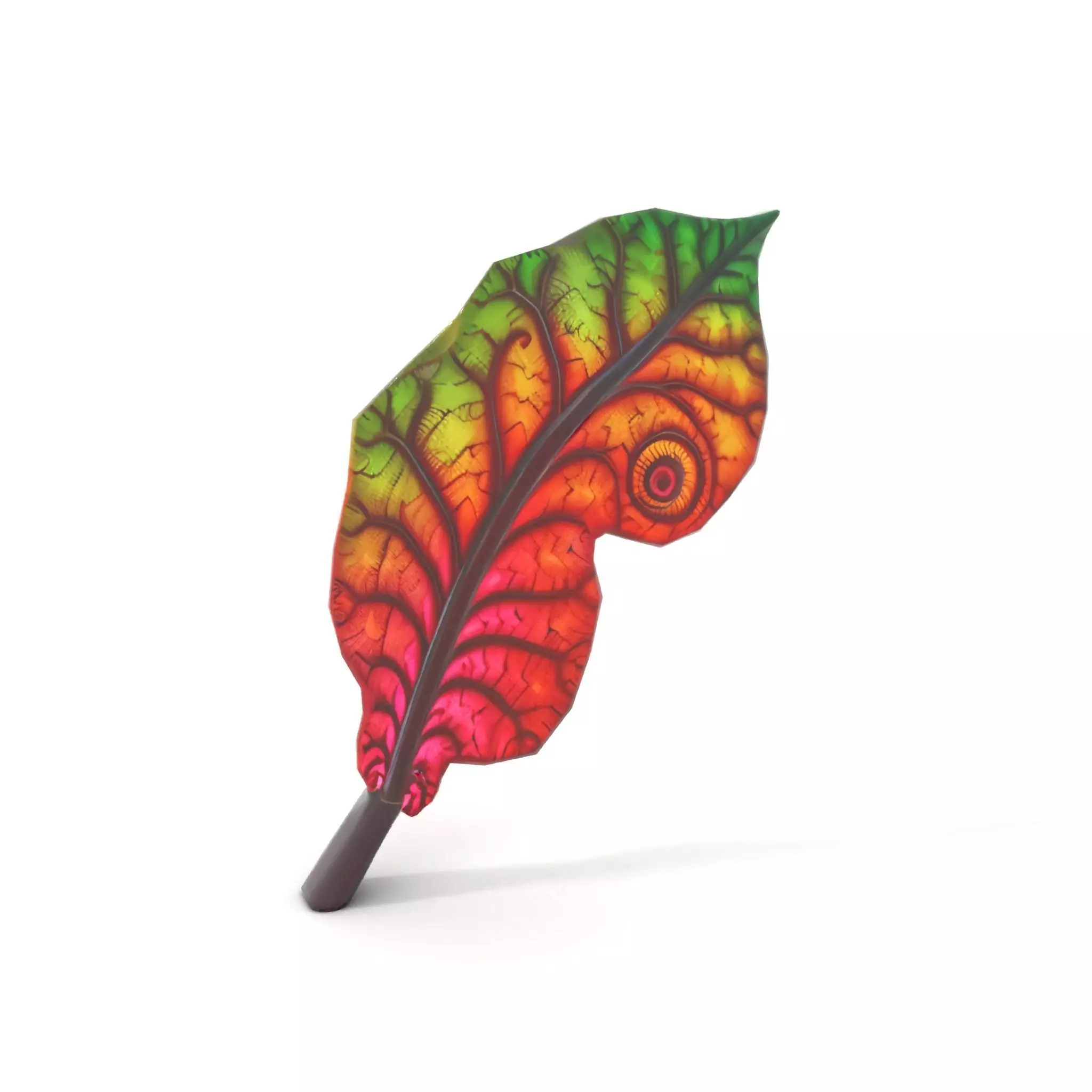 Vibrant Leaf Texture model pack Low-poly 3D model_10