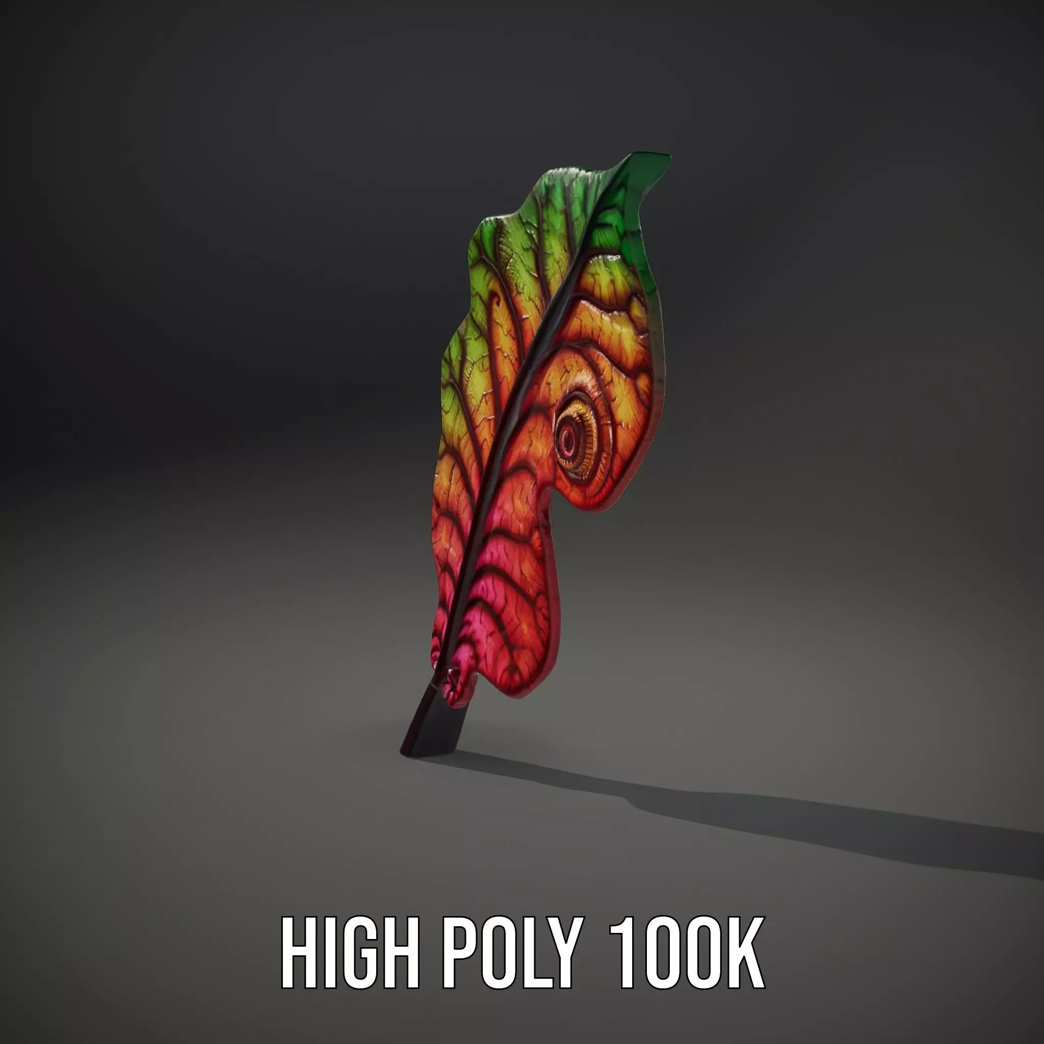 Vibrant Leaf Texture model pack Low-poly 3D model_11