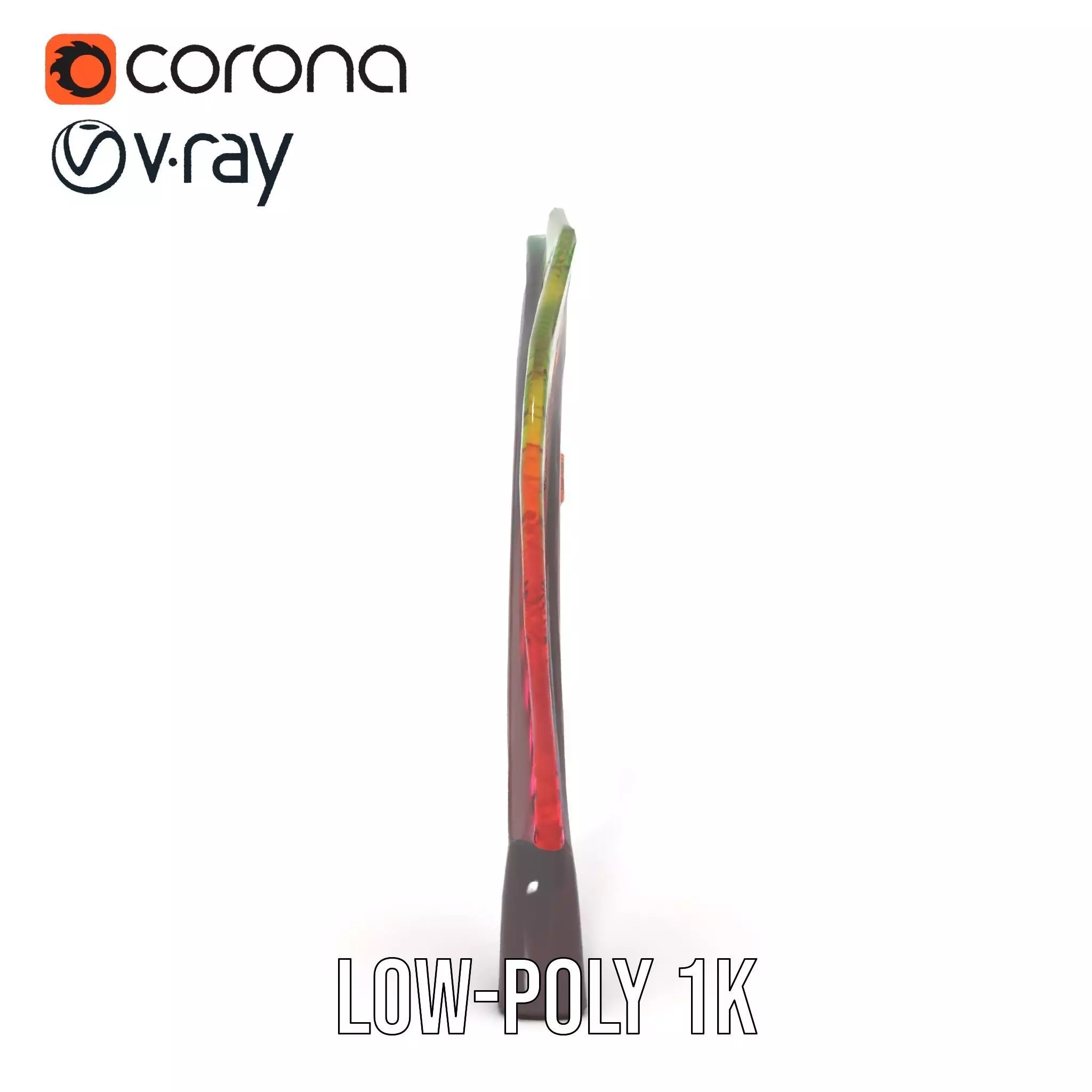 Vibrant Leaf Texture model pack Low-poly 3D model_23