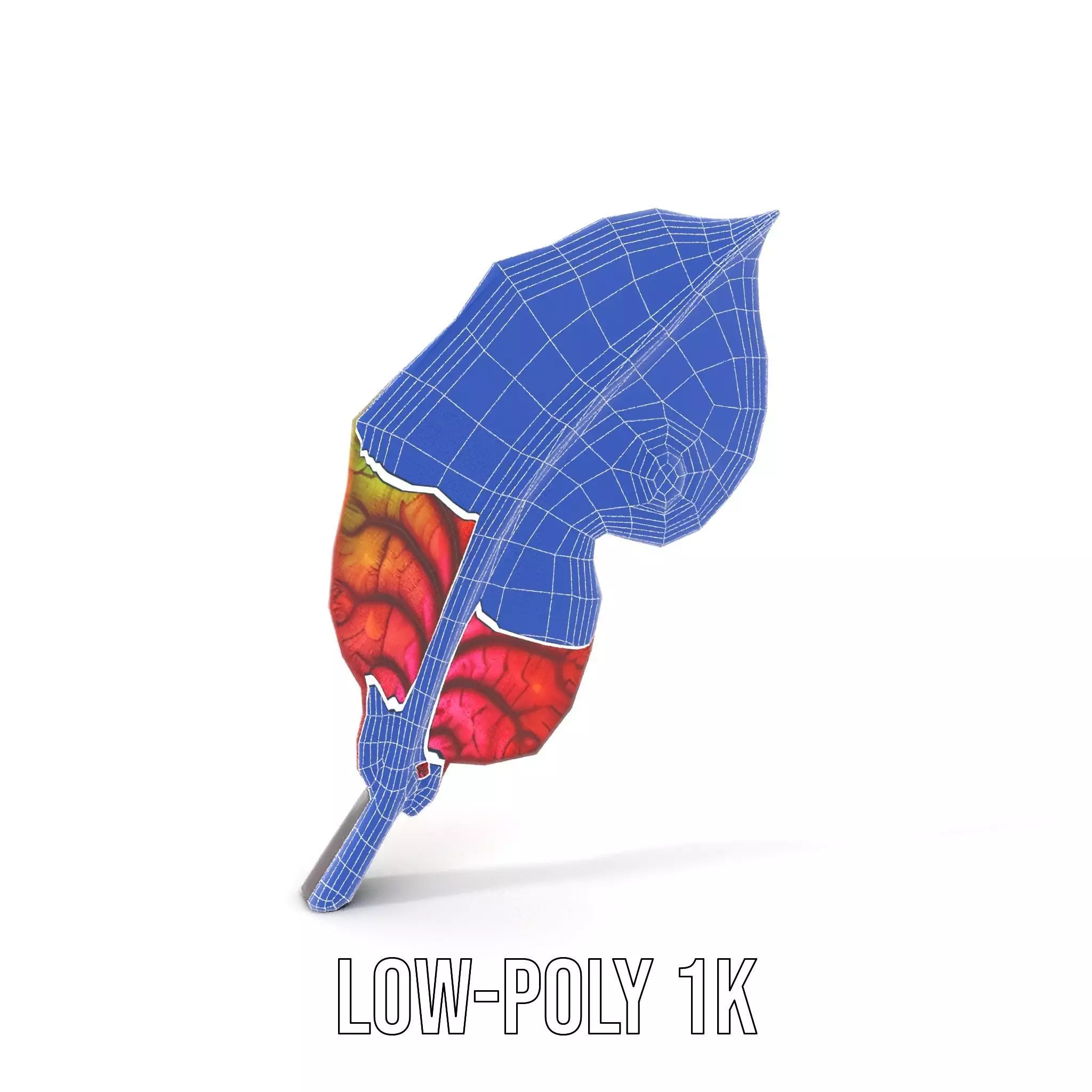 Vibrant Leaf Texture model pack Low-poly 3D model_28