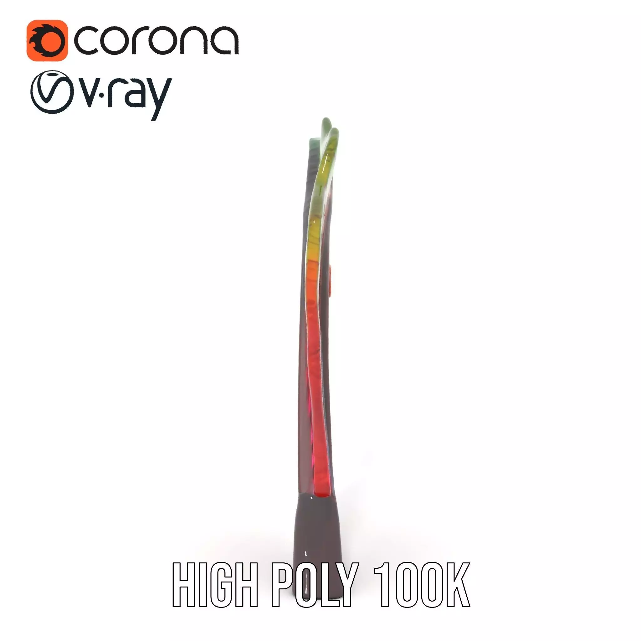 Vibrant Leaf Texture model pack Low-poly 3D model_26