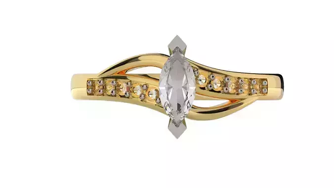 Engagement ring  ring wedding  model print