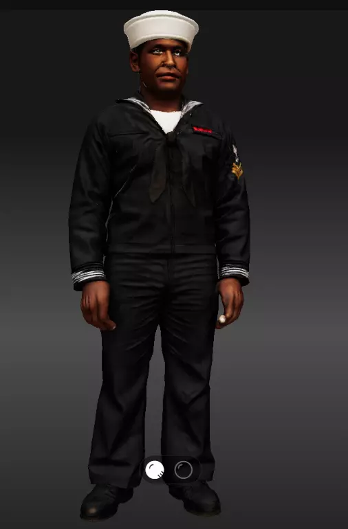 1940 US sailor various styles 3D print model_8