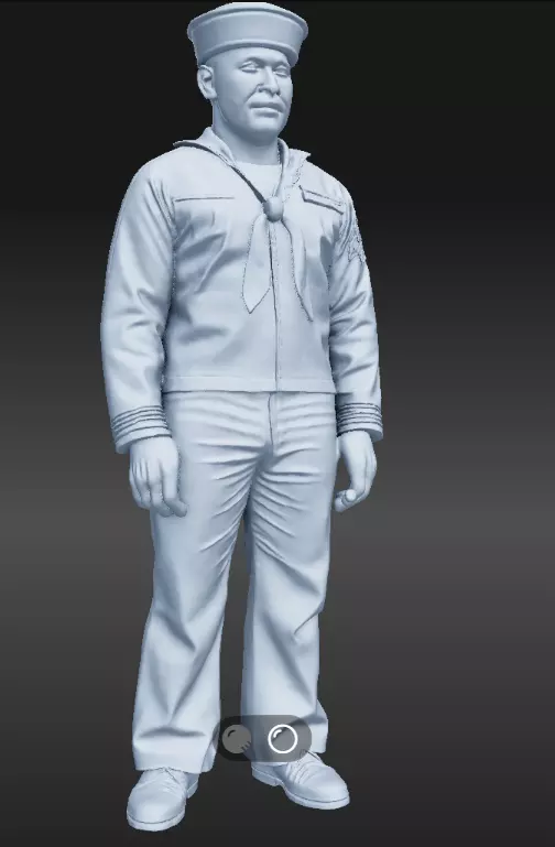 1940 US sailor various styles 3D print model_9