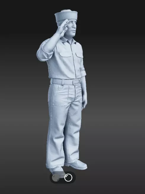 1940 US sailor various styles 3D print model_2