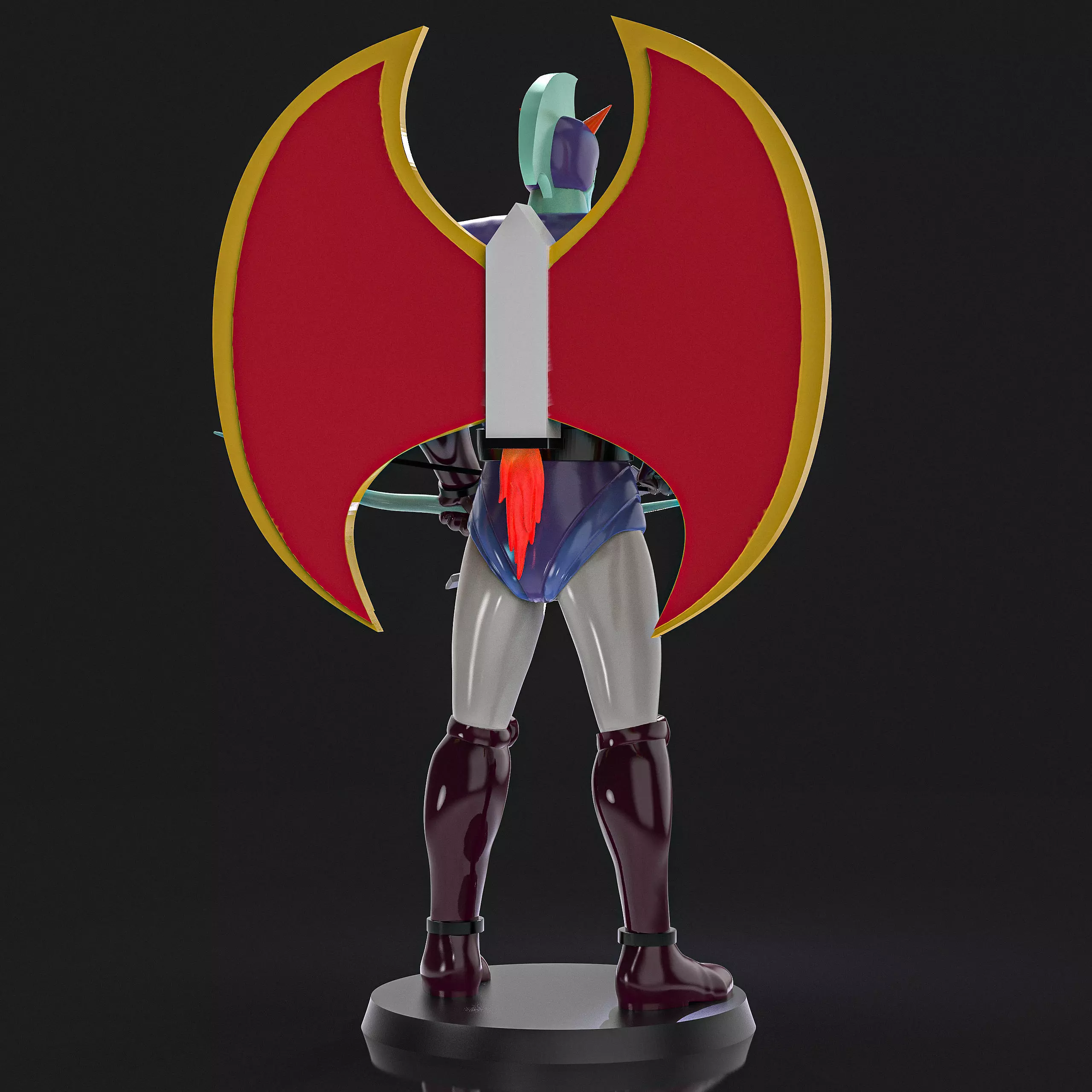 Archerian J5 Mazinger Z 3D print model_4