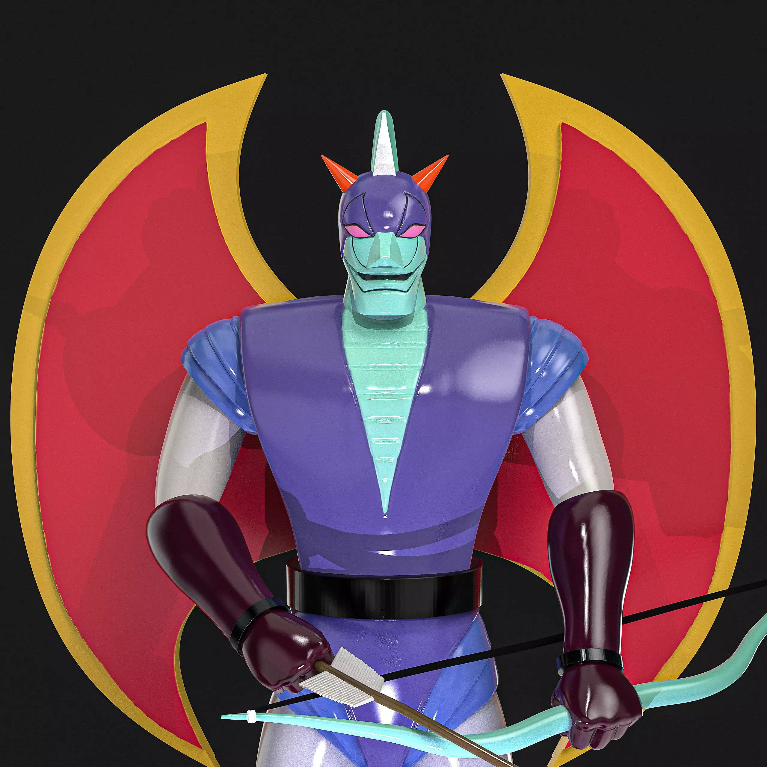 Archerian J5 Mazinger Z 3D print model_5