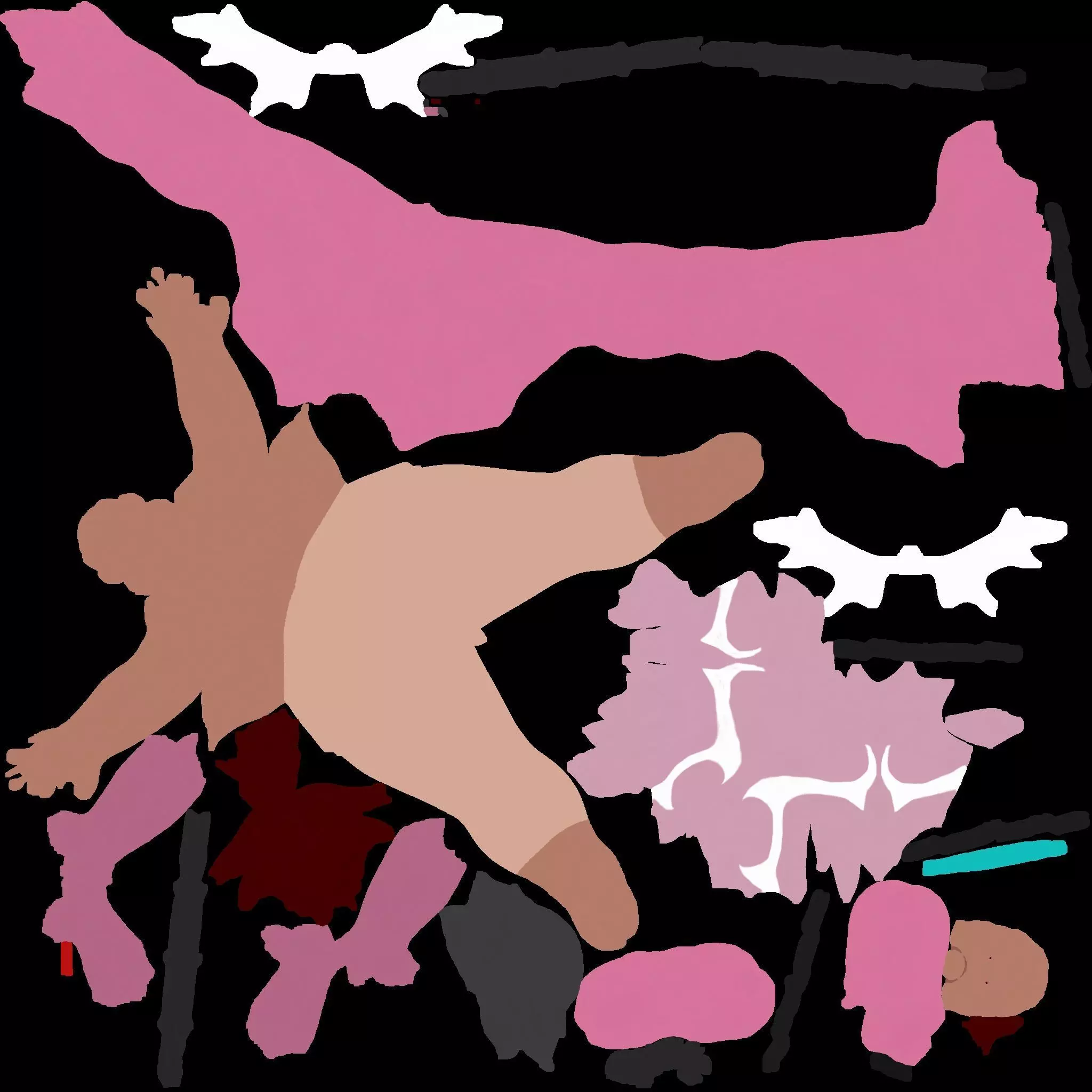 Girl gaming Fantasy 3D model_4