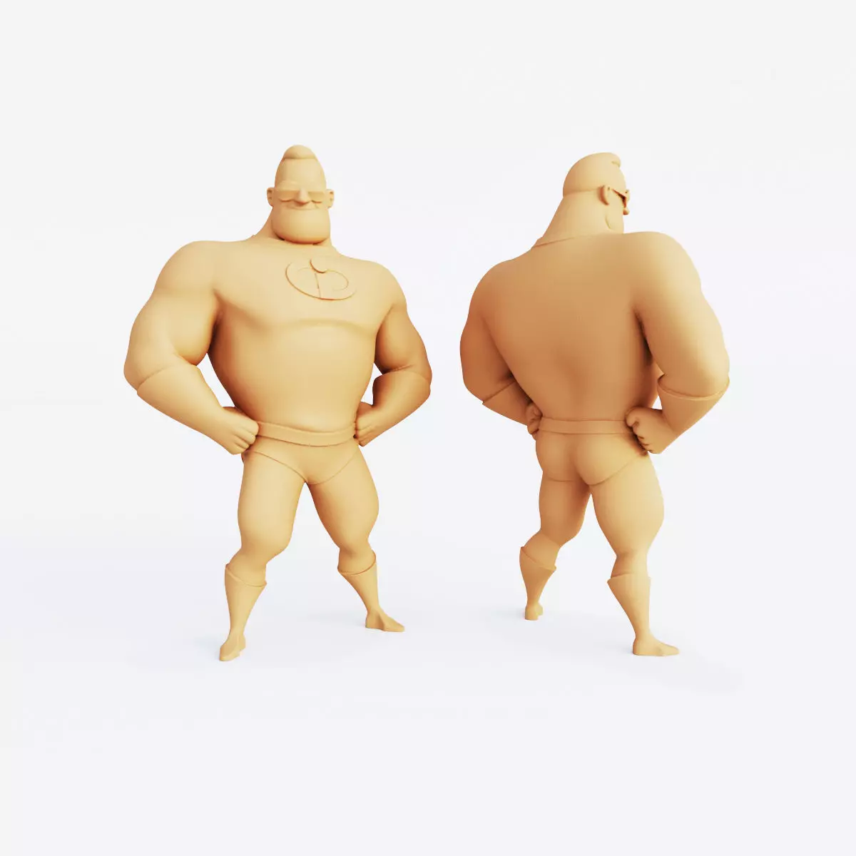 3D Printable Super Family Figurine Set  3D print model_2