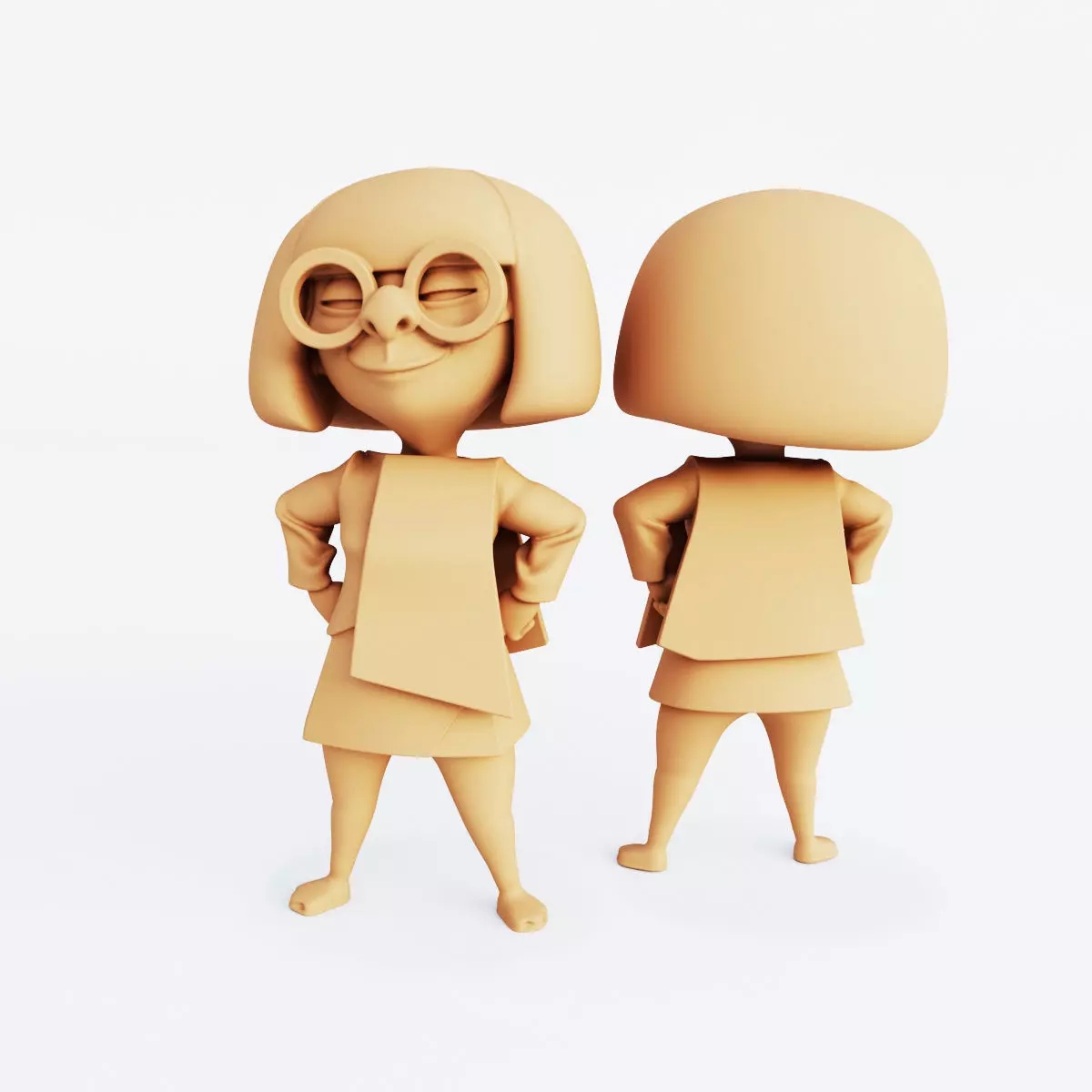 3D Printable Super Family Figurine Set  3D print model_1