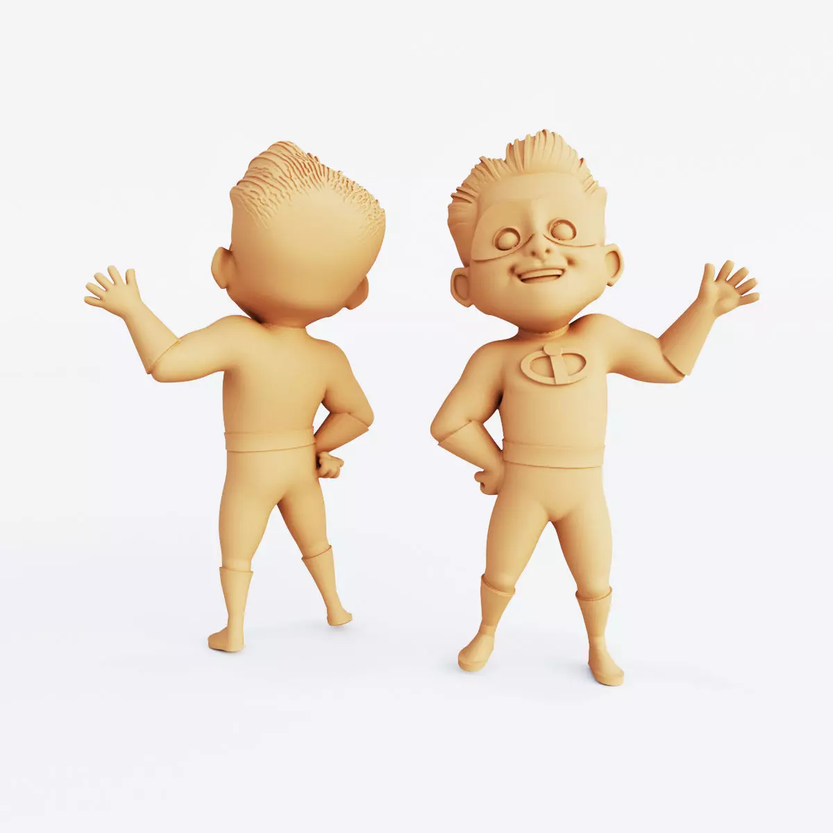 3D Printable Super Family Figurine Set  3D print model_4