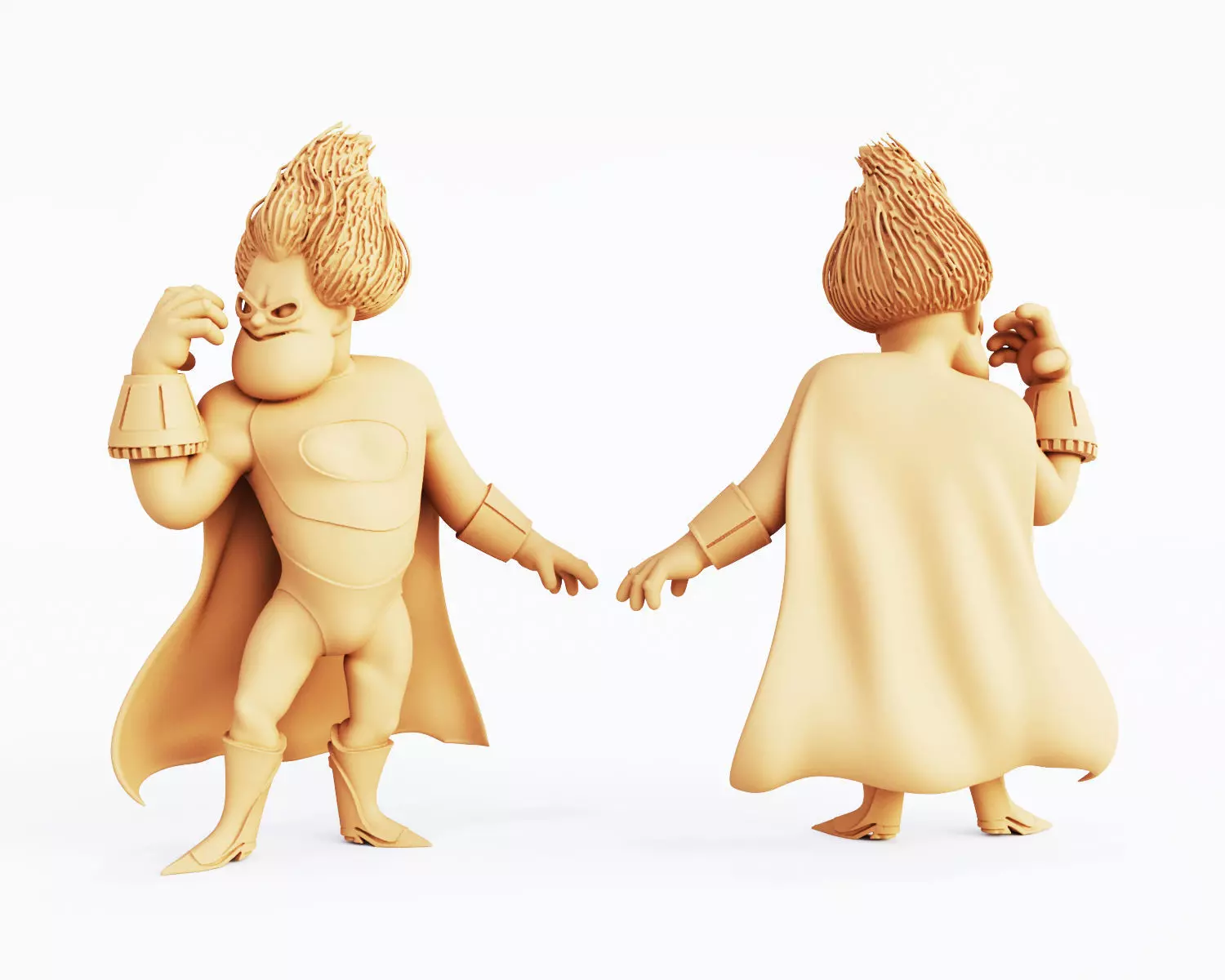 3D Printable Super Family Figurine Set  3D print model_6