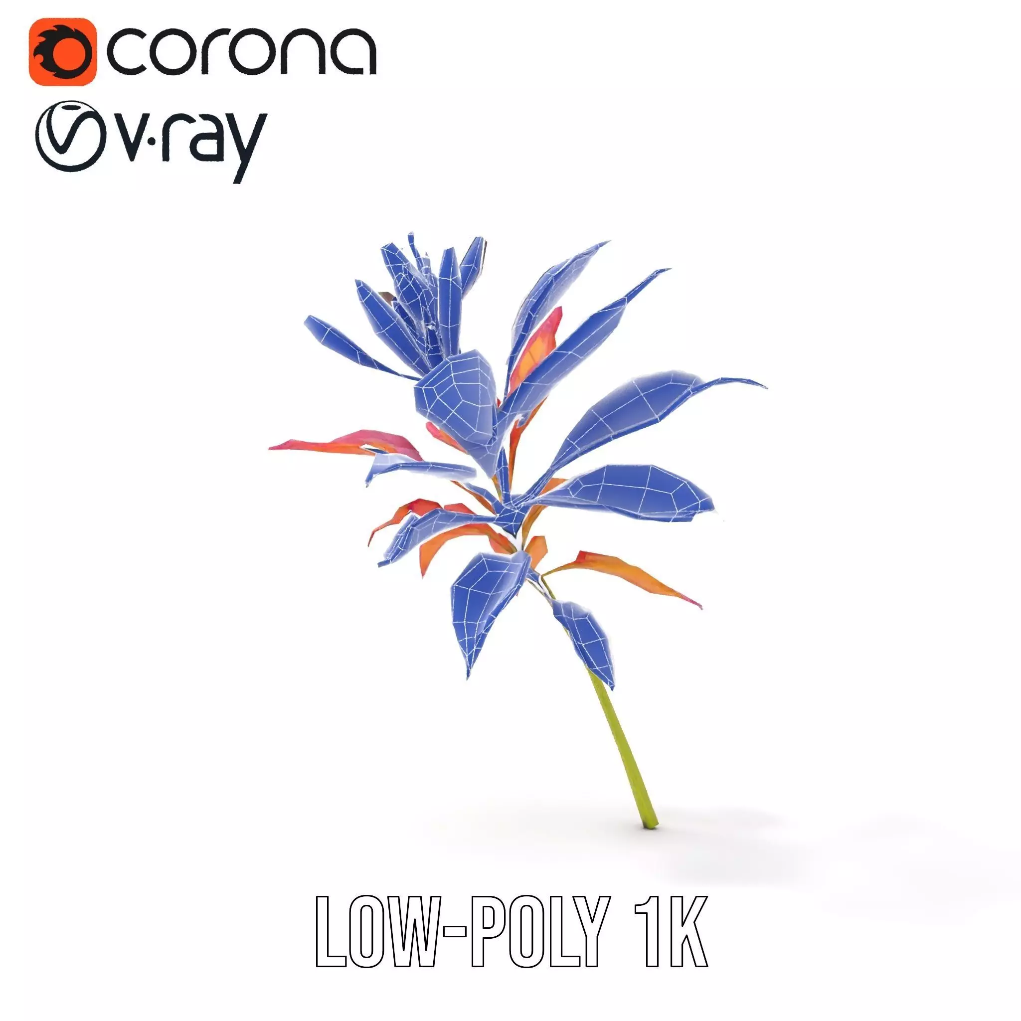 Vibrant Floral Arrangement model pack Low-poly 3D model_31