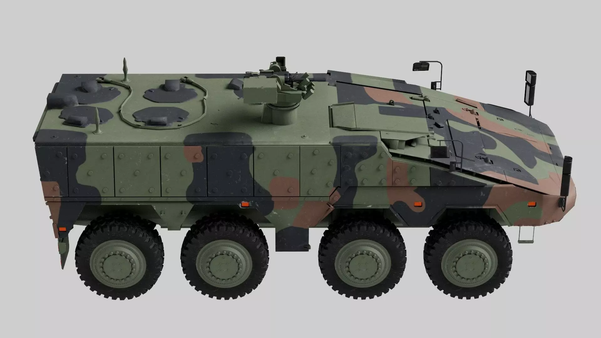 Boxer GTK Carrier Low-poly 3D model_6