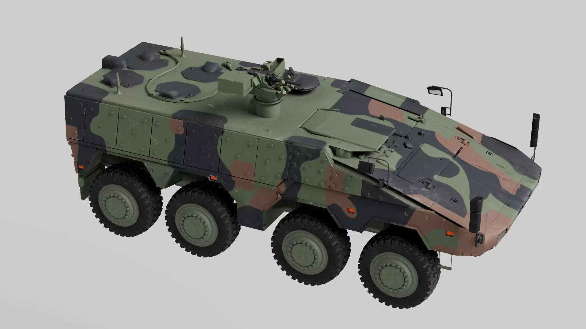 Boxer GTK Carrier Low-poly 3D model_1