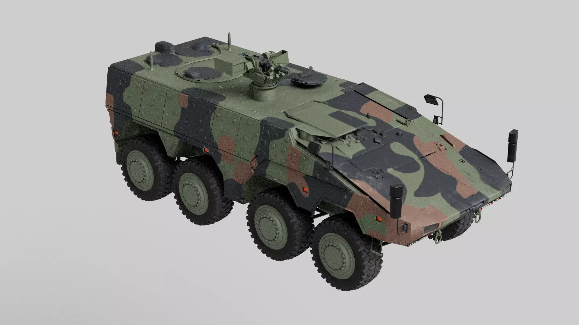 Boxer GTK Carrier Low-poly 3D model_11