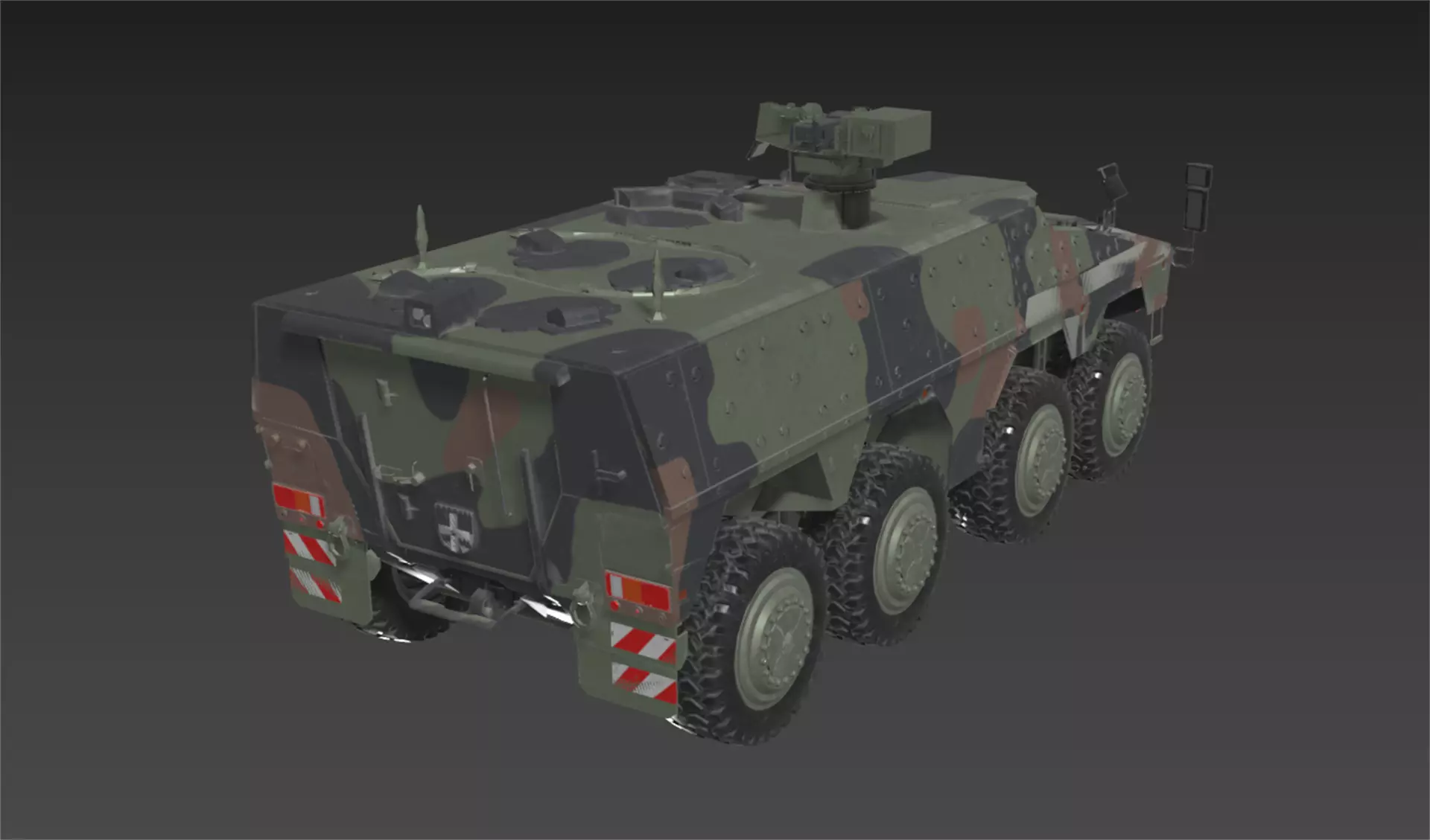 Boxer GTK Carrier Low-poly 3D model_18